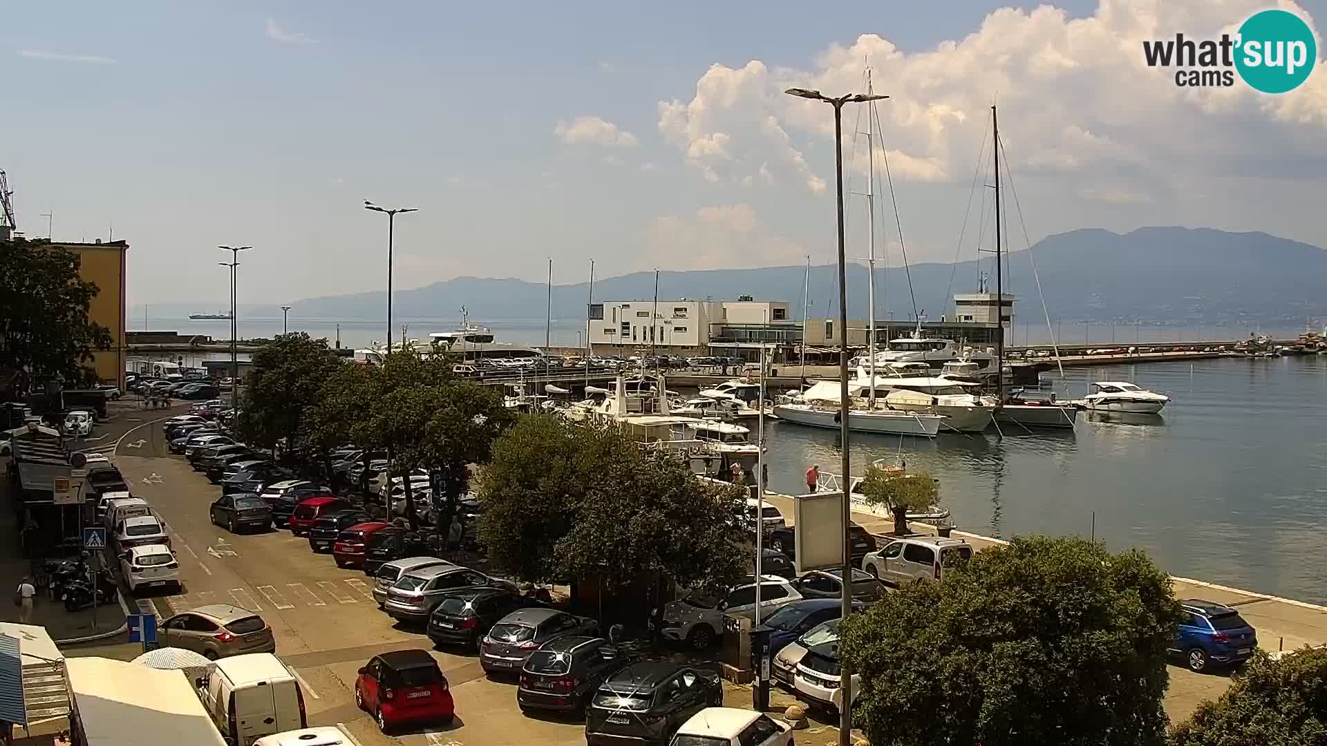 Riva i Marina u Rijeci – Web kamera uživo u Hrvatskoj