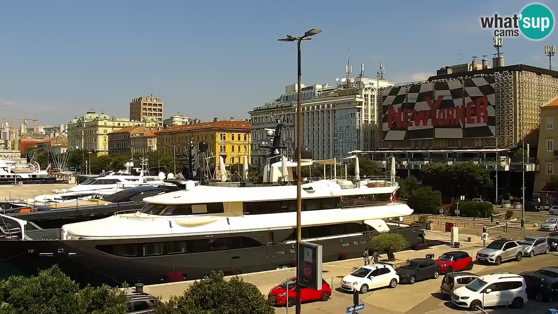 Die Riva und Marina in Rijeka – Live Webcam Kroatien
