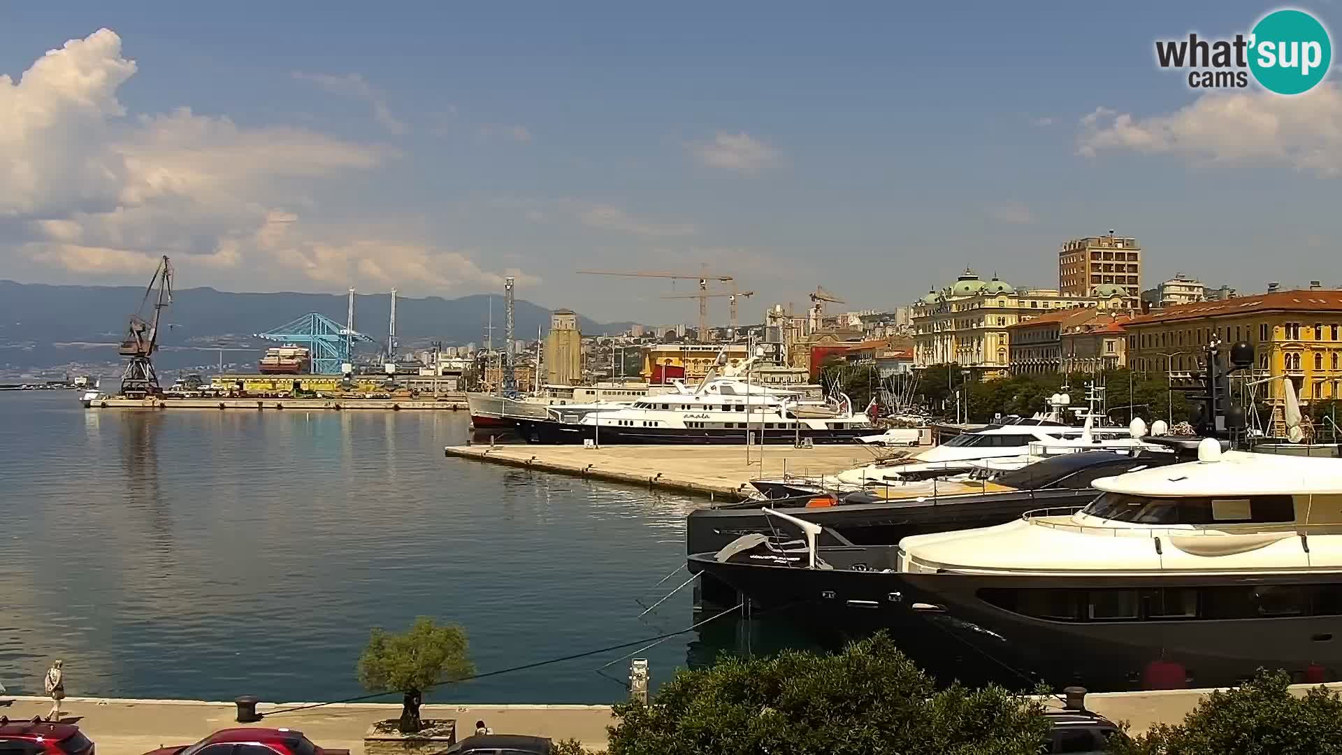 Riva i Marina u Rijeci – Web kamera uživo u Hrvatskoj