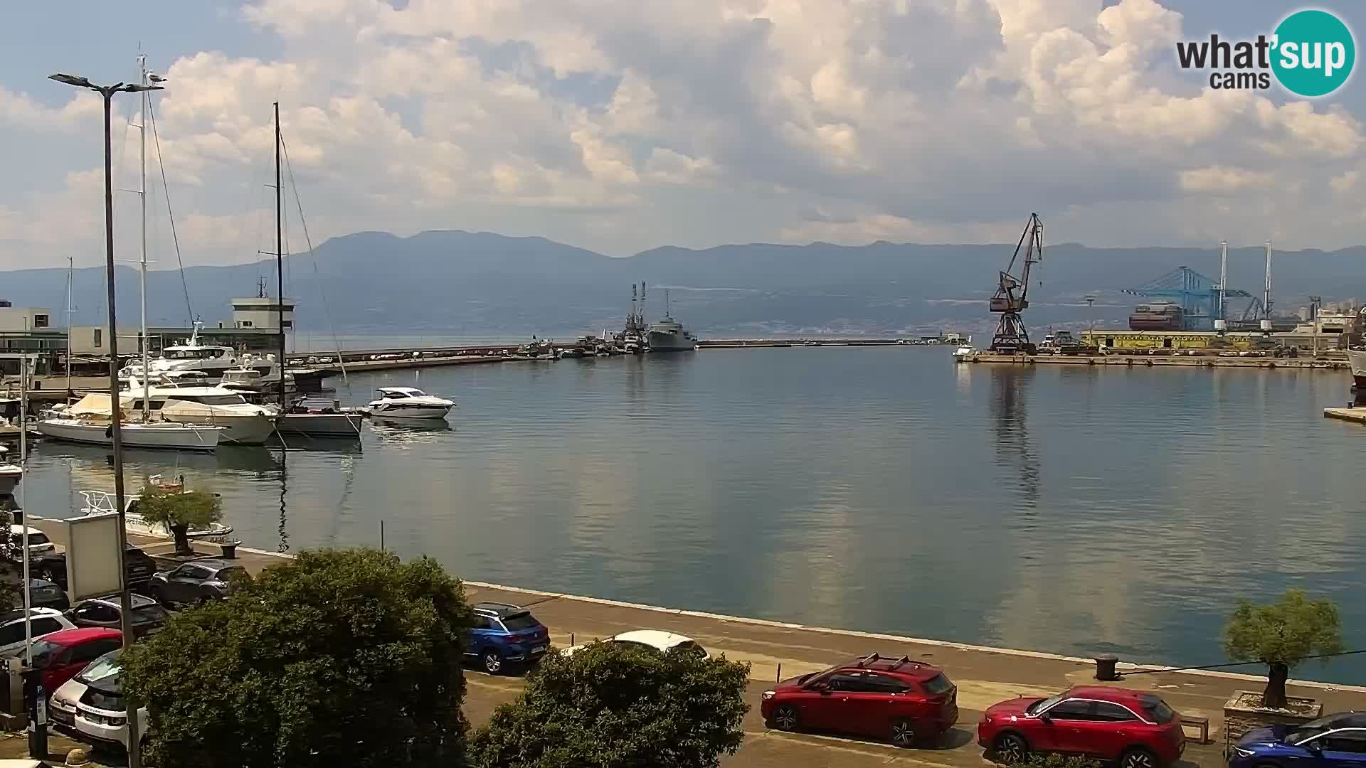 La Riva et Marina à Rijeka – Live Webcam Croatie