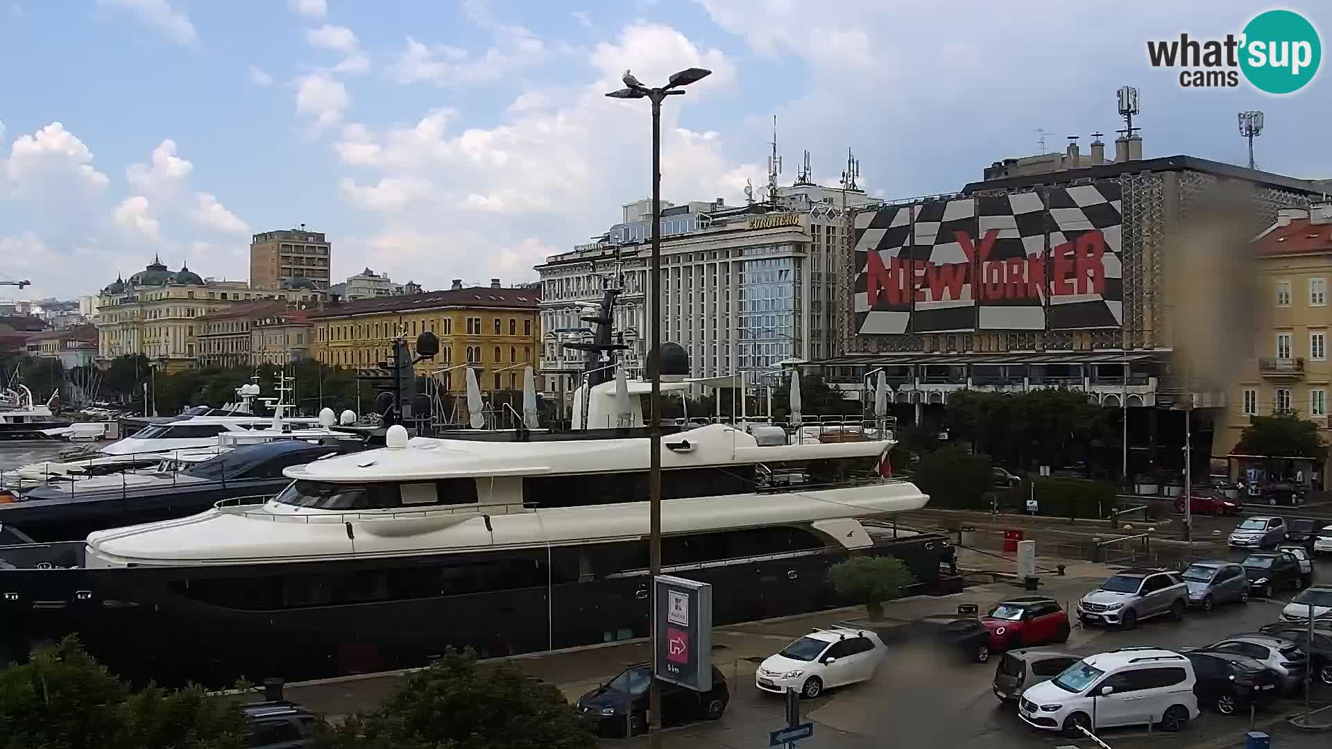 La Riva y Marina en Rijeka – Webcam en vivo Croacia