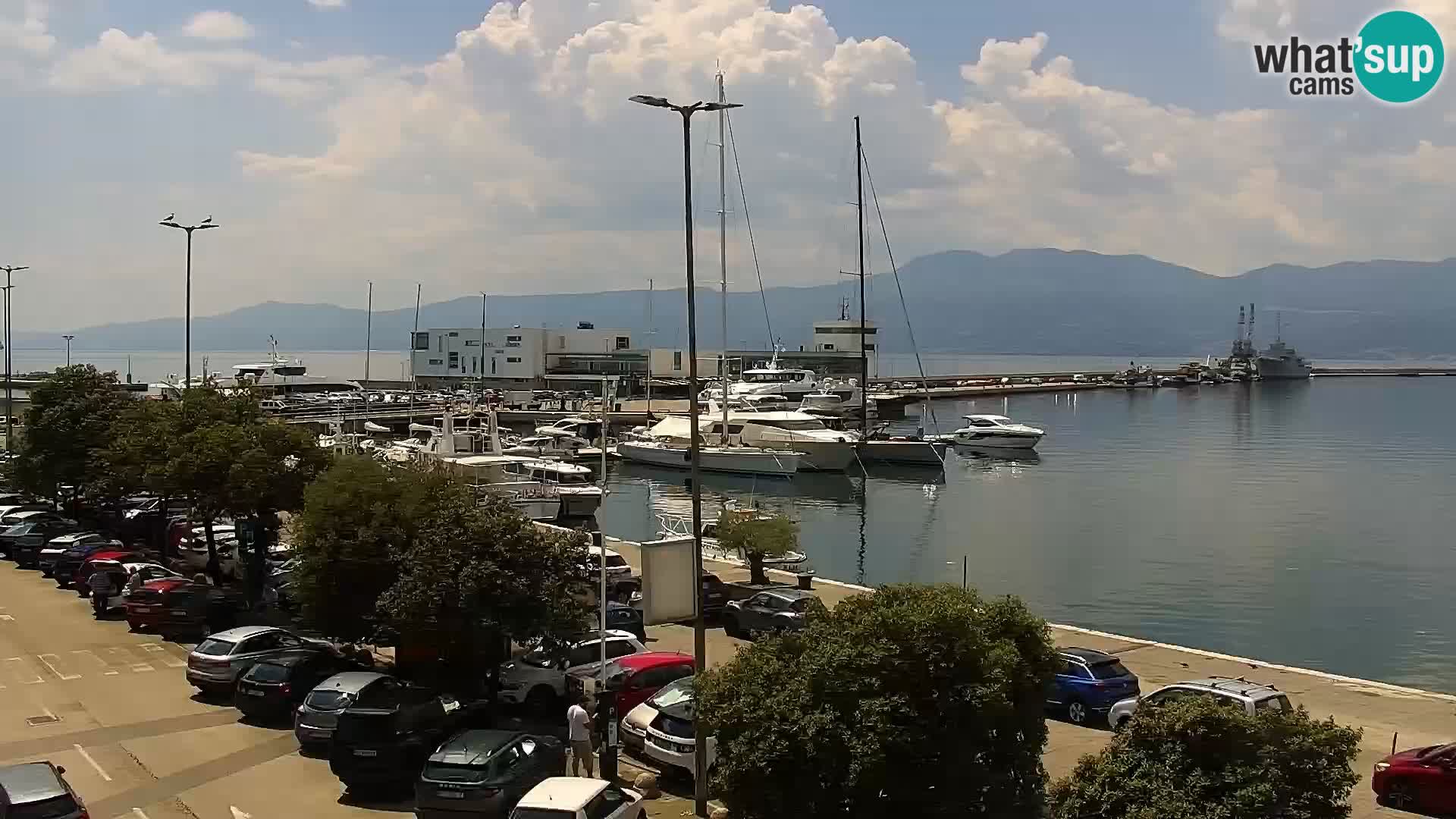 La Riva et Marina à Rijeka – Live Webcam Croatie