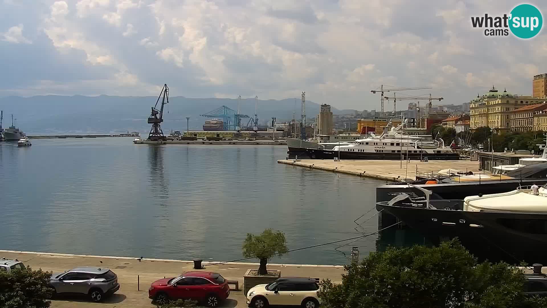 La Riva e la Marina a Rijeka (Fiume) – Live Webcam Croazia
