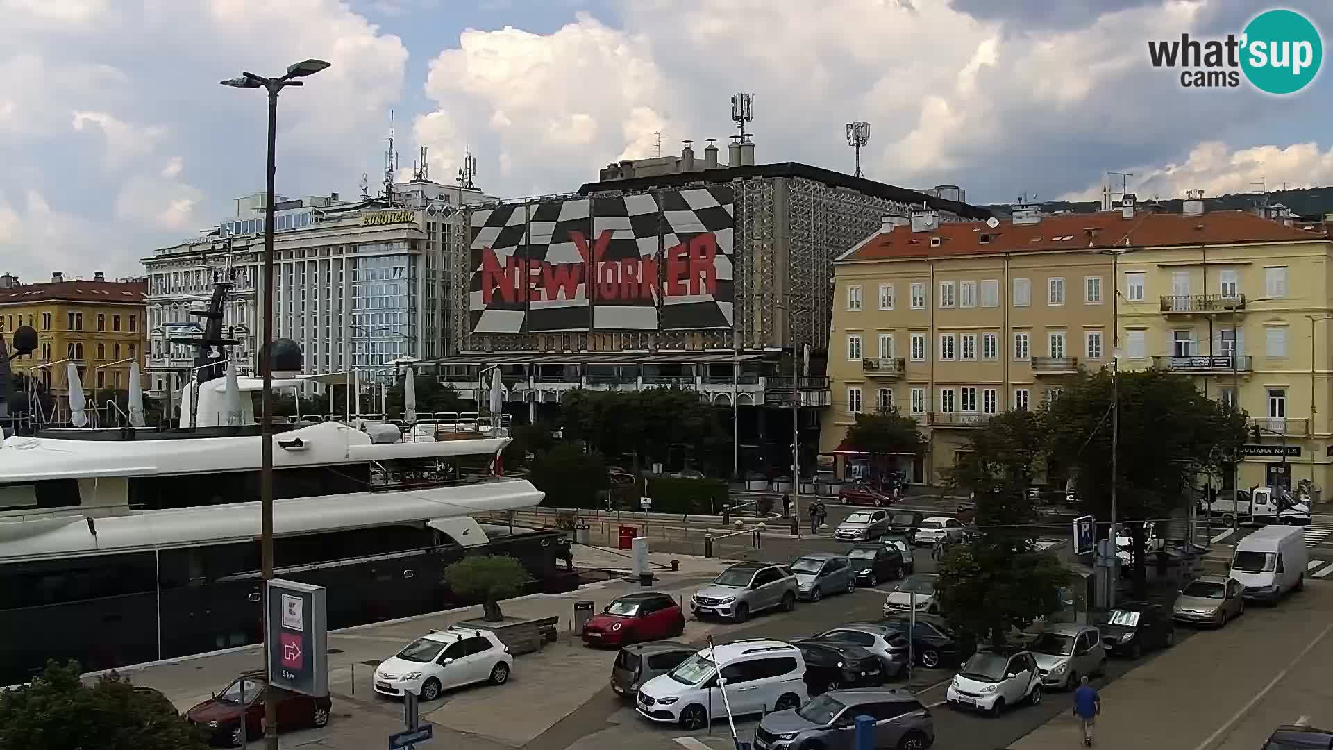 La Riva y Marina en Rijeka – Webcam en vivo Croacia