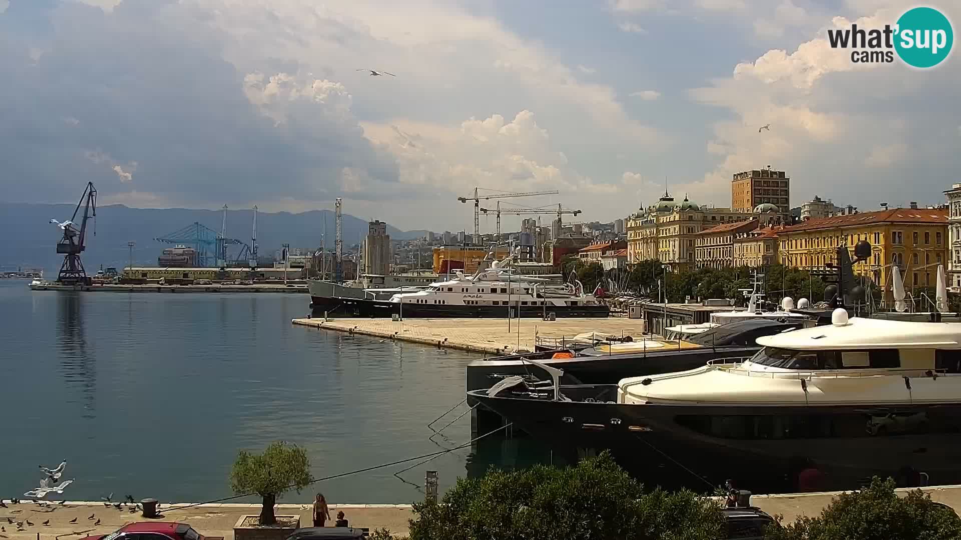 La Riva e la Marina a Rijeka (Fiume) – Live Webcam Croazia
