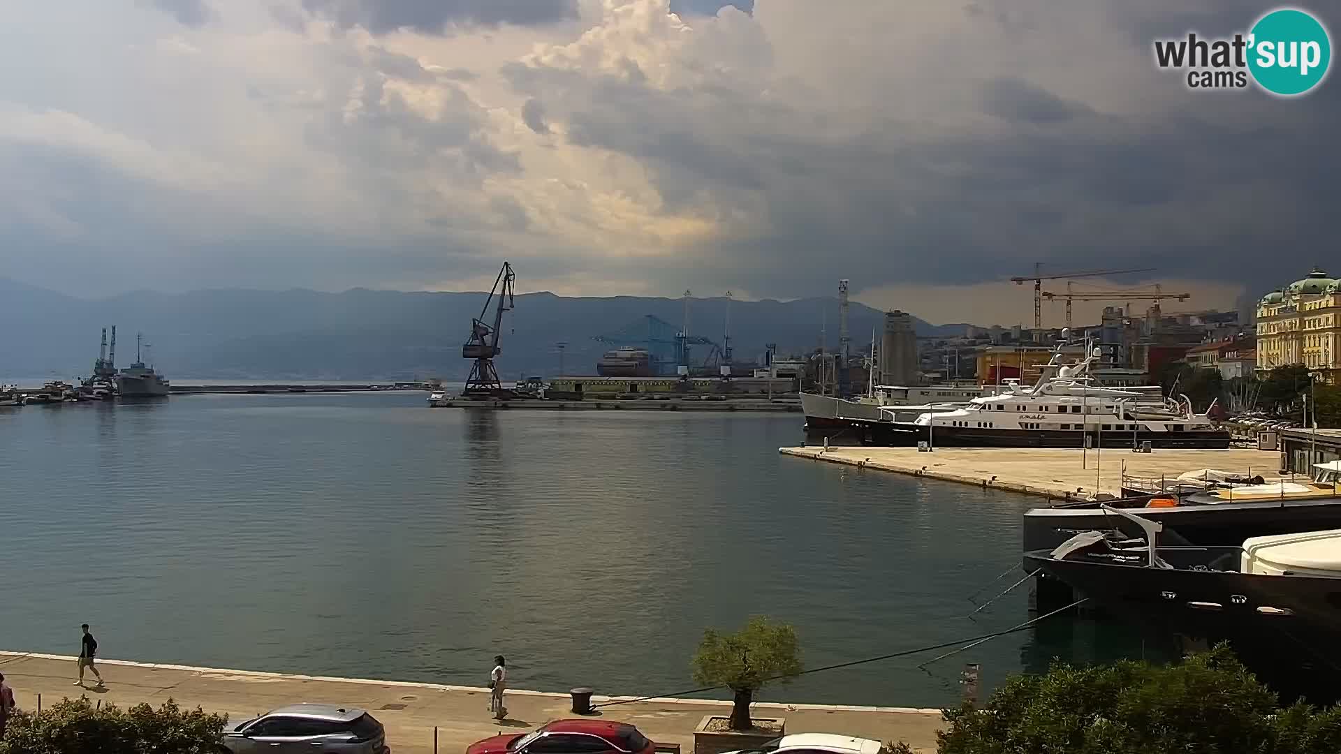 La Riva et Marina à Rijeka – Live Webcam Croatie