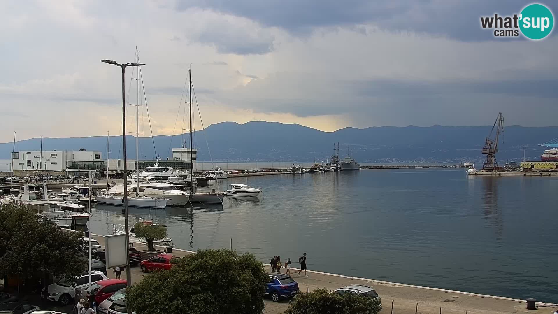 Die Riva und Marina in Rijeka – Live Webcam Kroatien