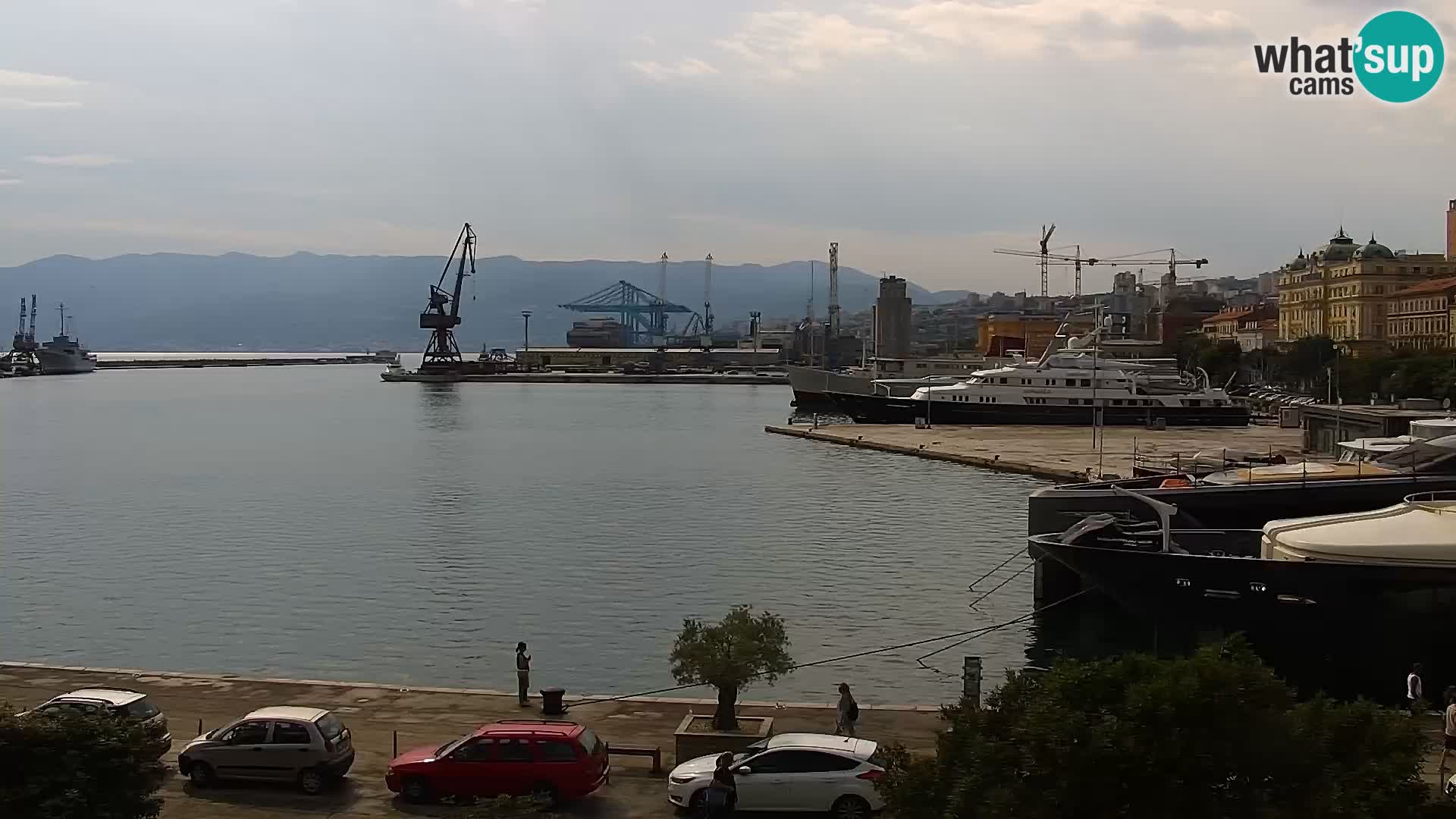 Die Riva und Marina in Rijeka – Live Webcam Kroatien