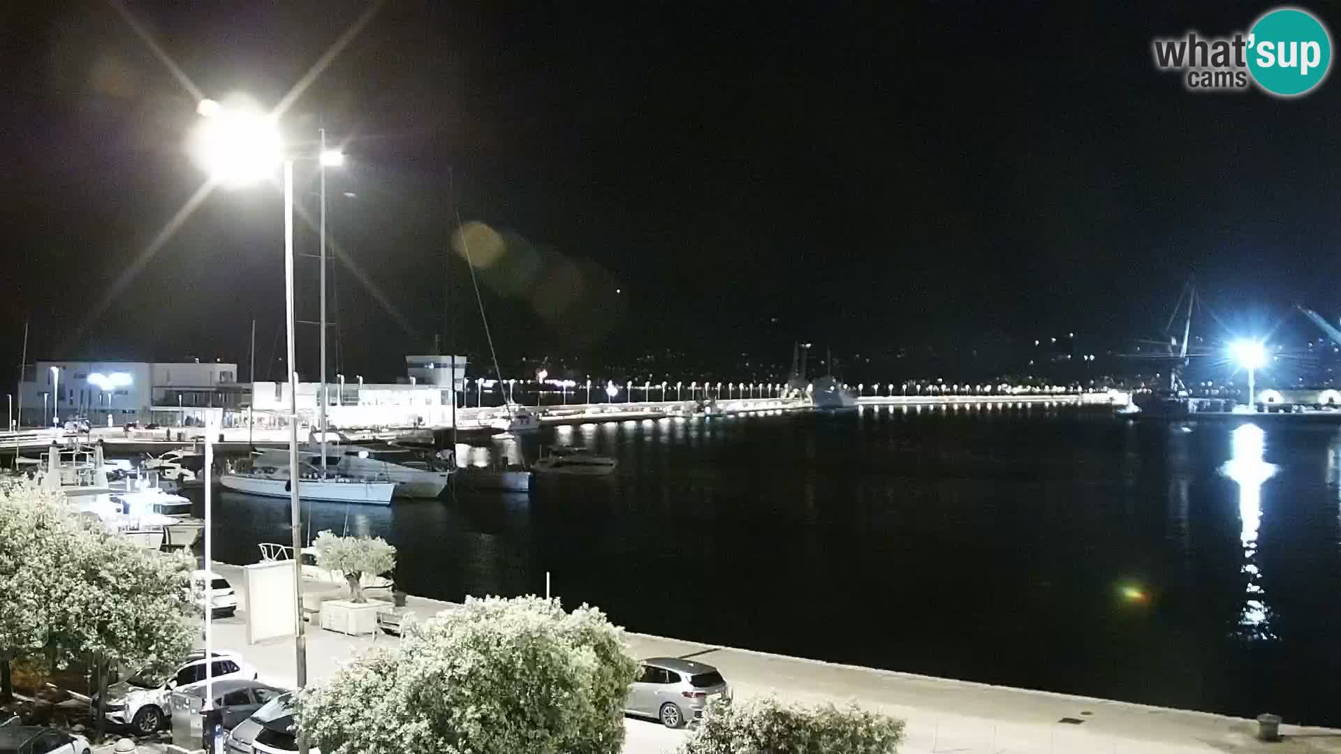 La Riva y Marina en Rijeka – Webcam en vivo Croacia