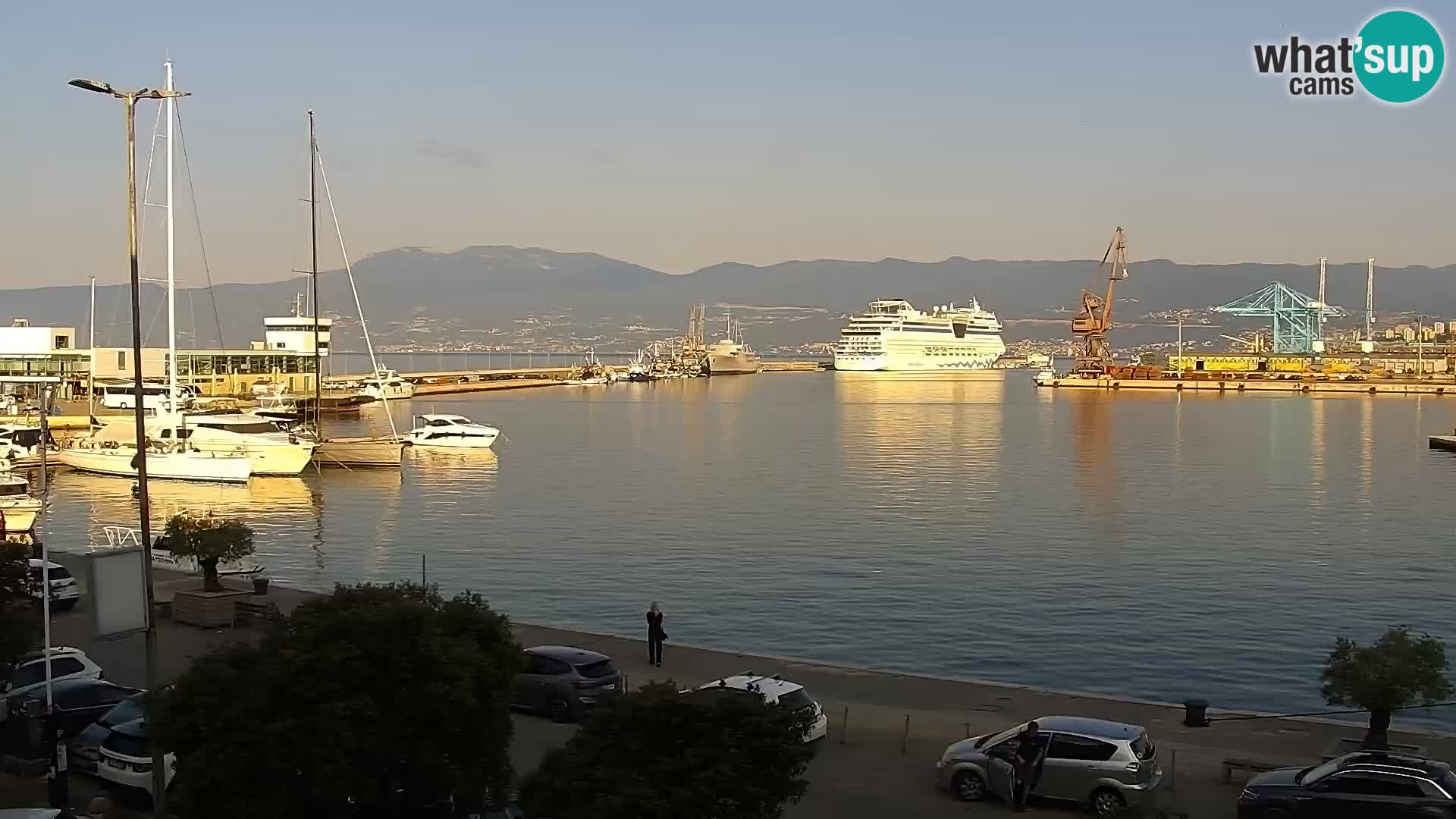 La Riva et Marina à Rijeka – Live Webcam Croatie