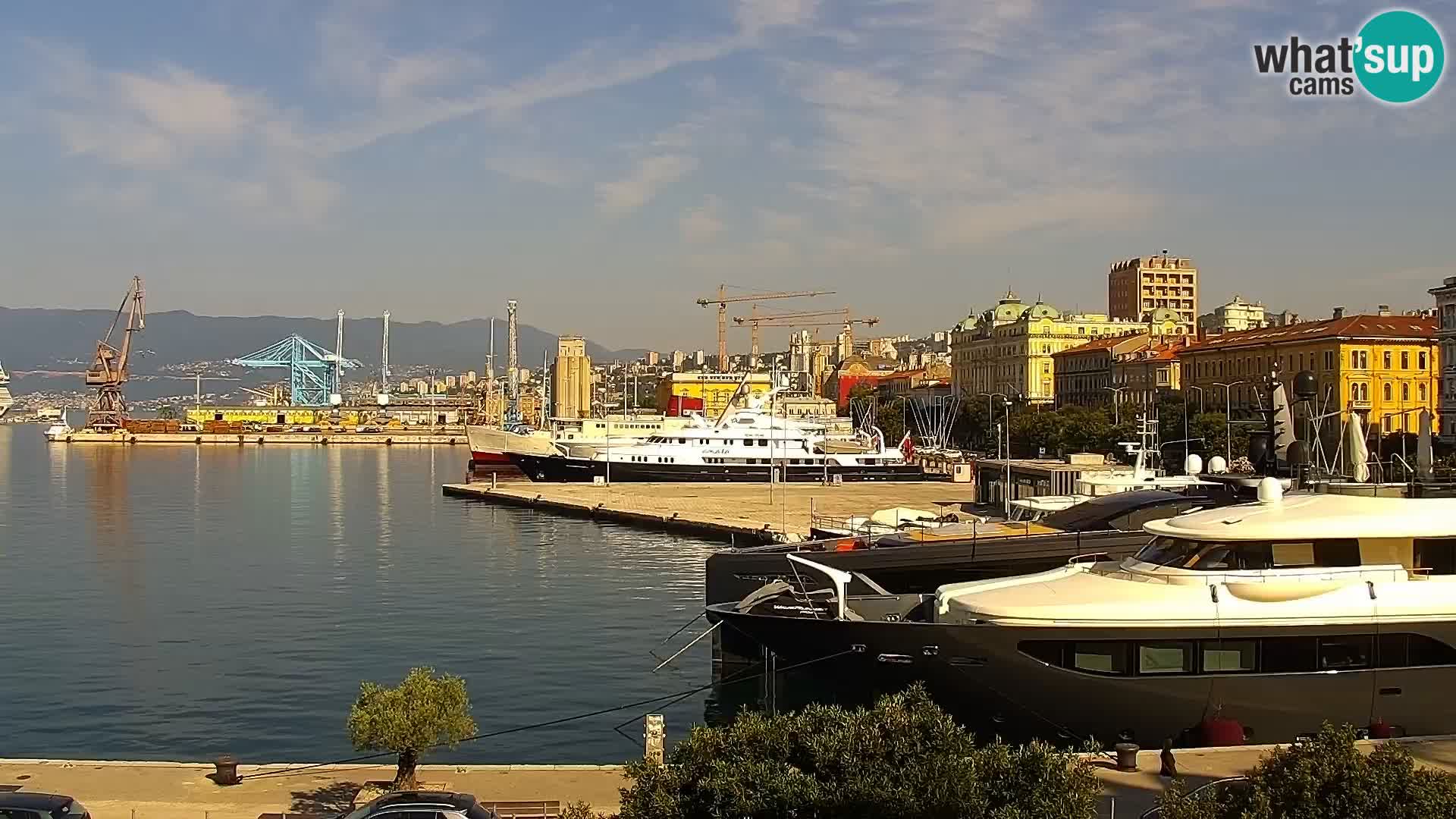 Riva i Marina u Rijeci – Web kamera uživo u Hrvatskoj