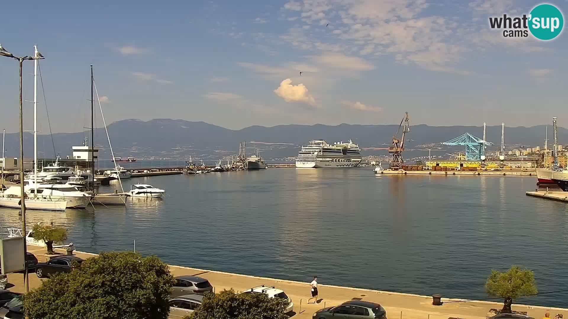 La Riva e la Marina a Rijeka (Fiume) – Live Webcam Croazia