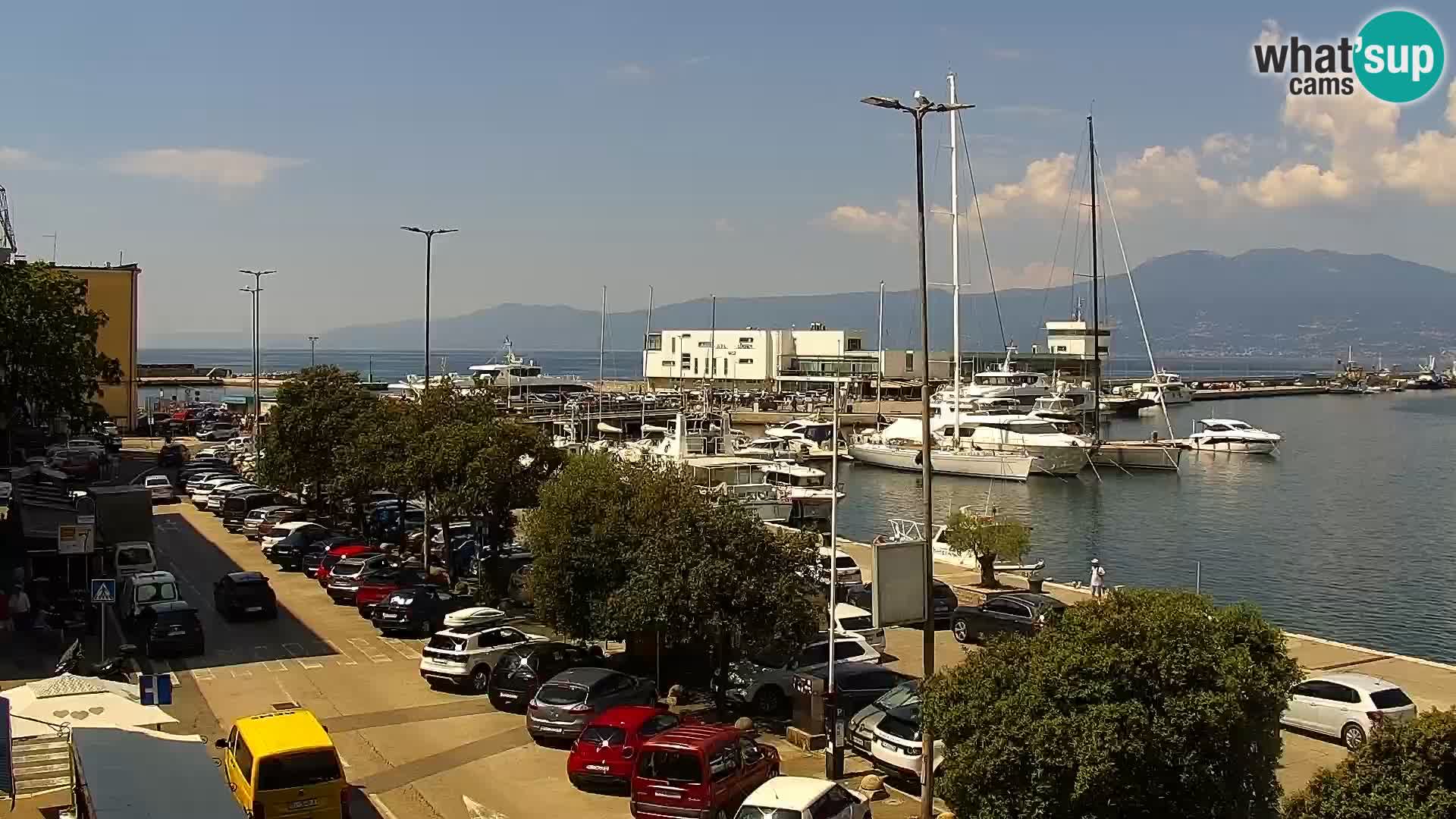 Die Riva und Marina in Rijeka – Live Webcam Kroatien