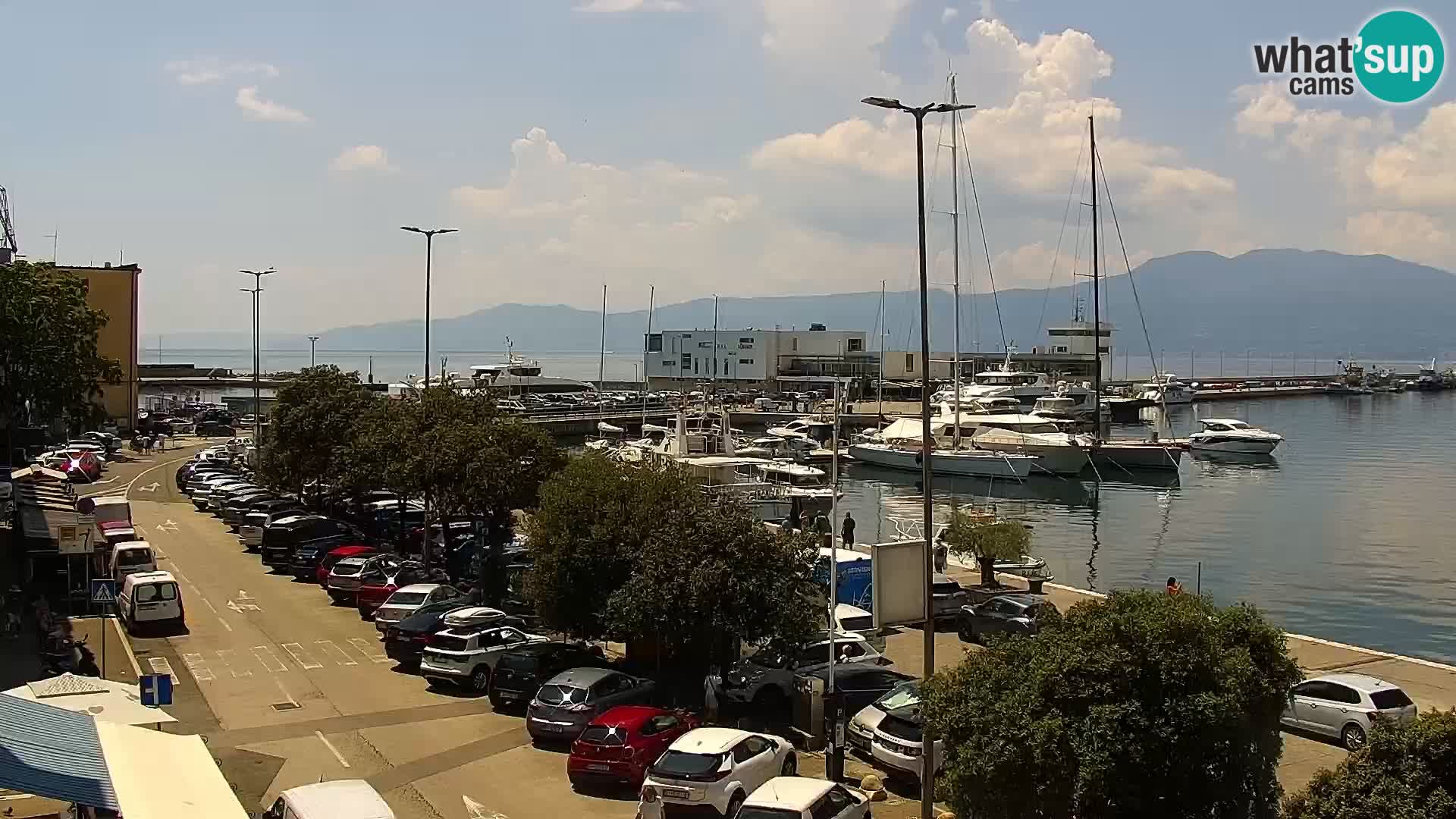 Die Riva und Marina in Rijeka – Live Webcam Kroatien