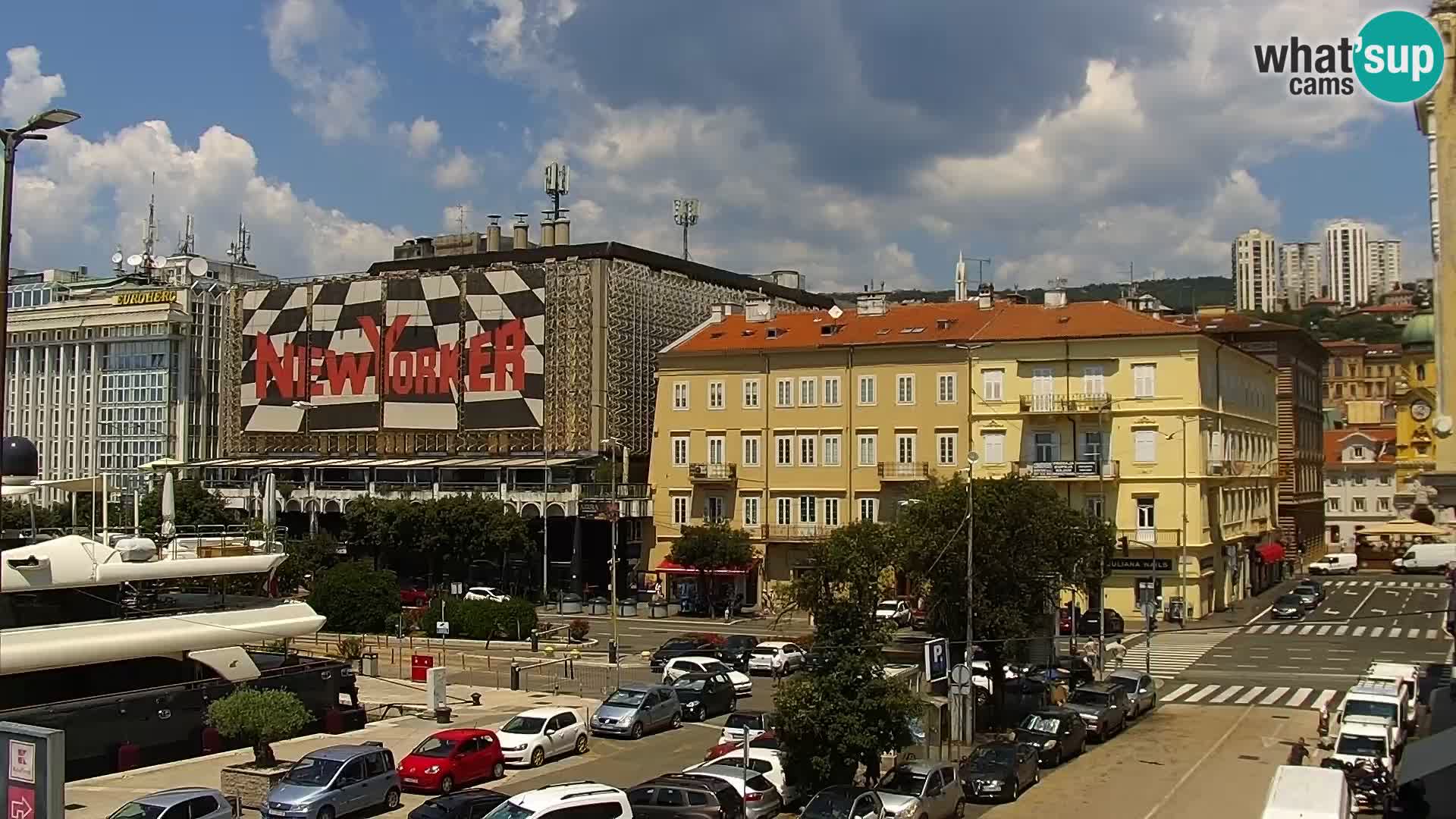 Die Riva und Marina in Rijeka – Live Webcam Kroatien