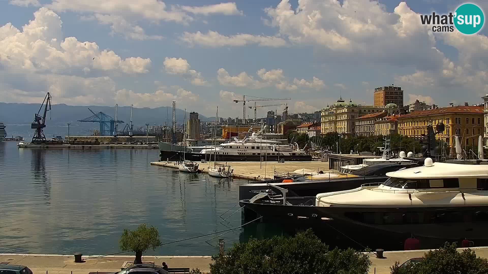Riva i Marina u Rijeci – Web kamera uživo u Hrvatskoj
