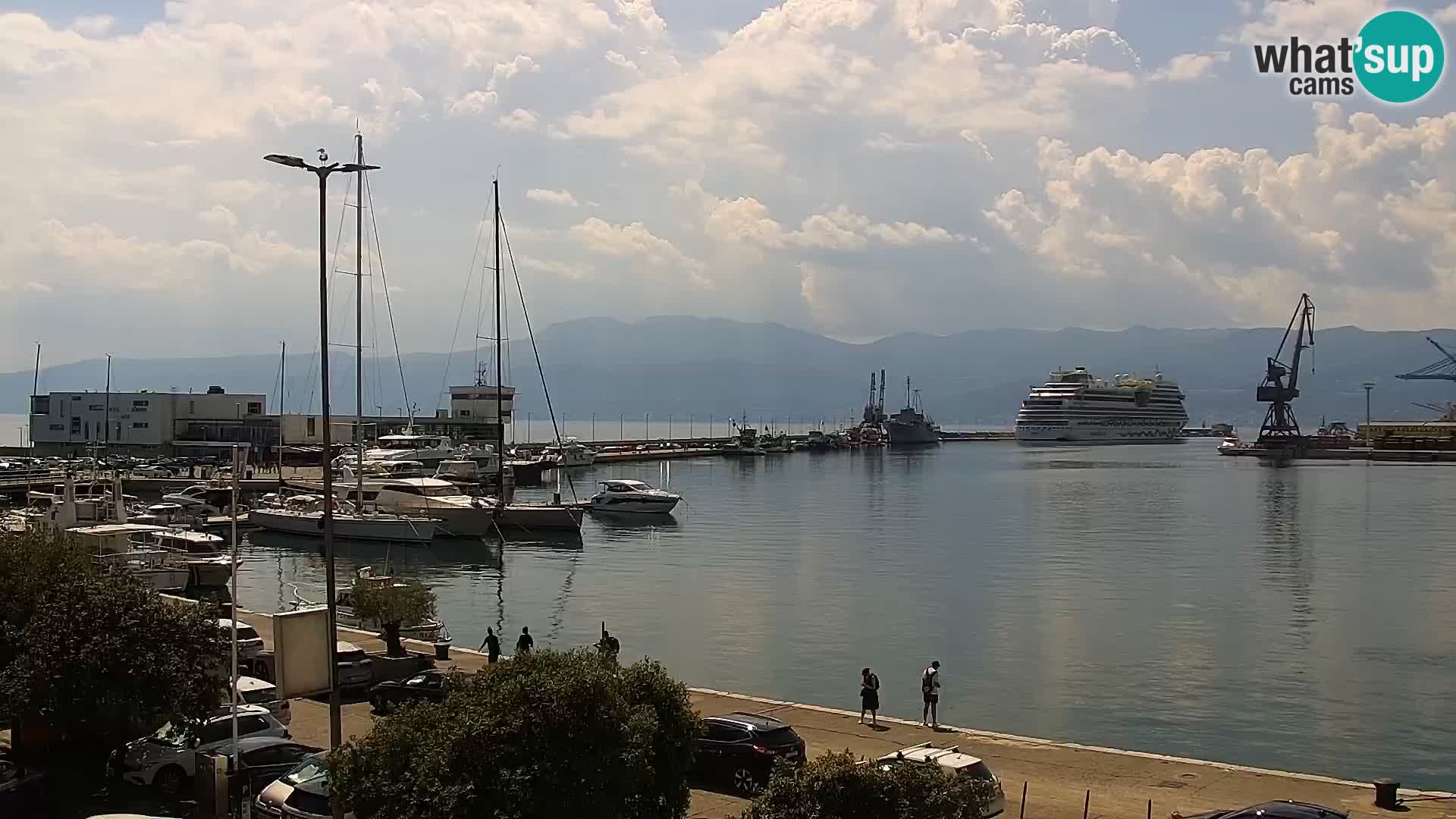 Die Riva und Marina in Rijeka – Live Webcam Kroatien