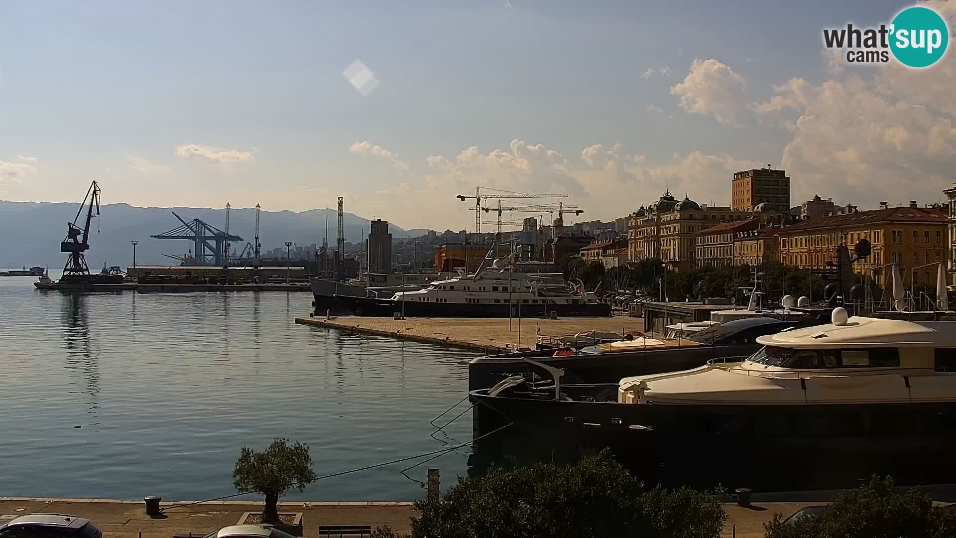 Die Riva und Marina in Rijeka – Live Webcam Kroatien
