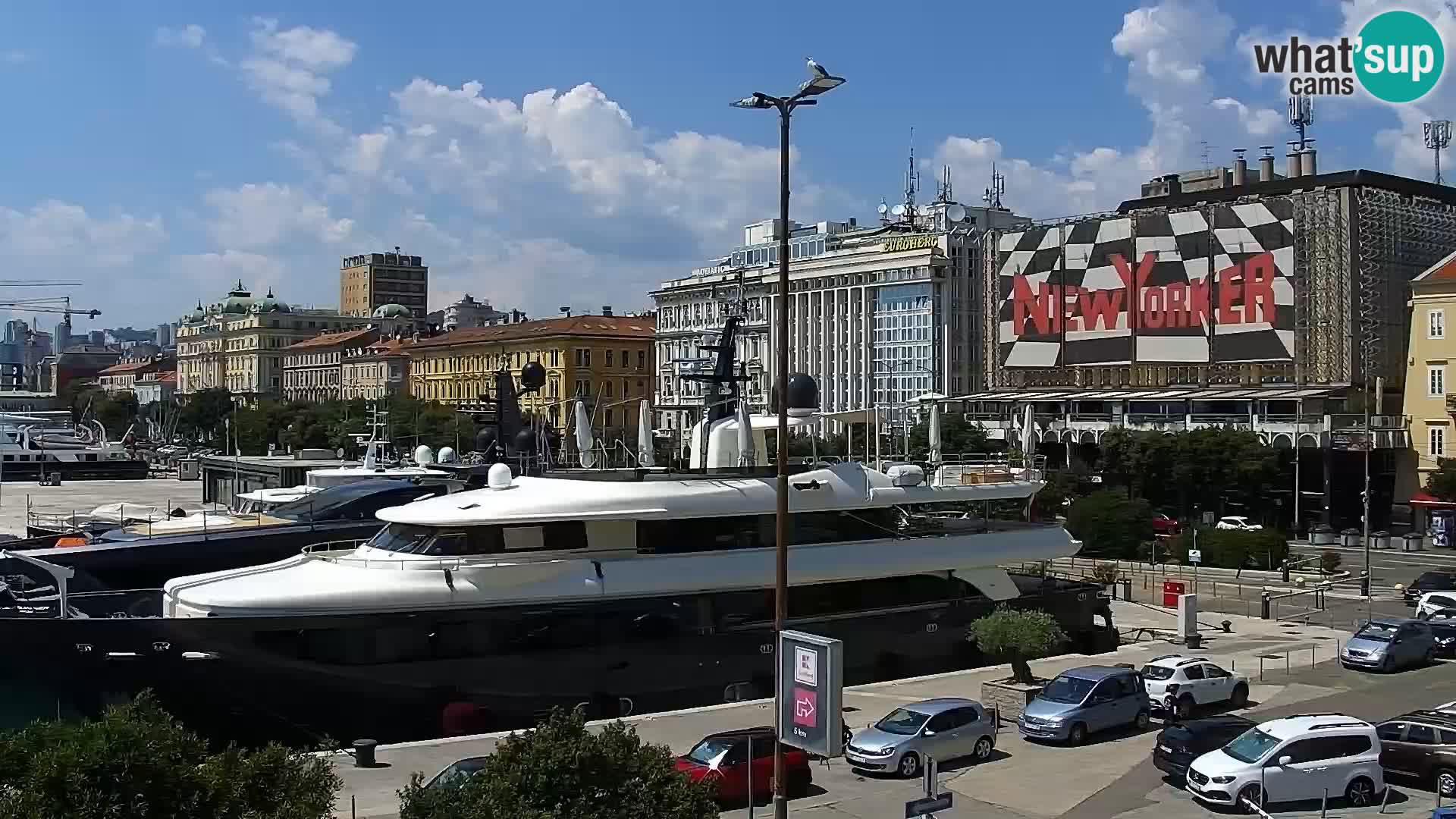 La Riva e la Marina a Rijeka (Fiume) – Live Webcam Croazia