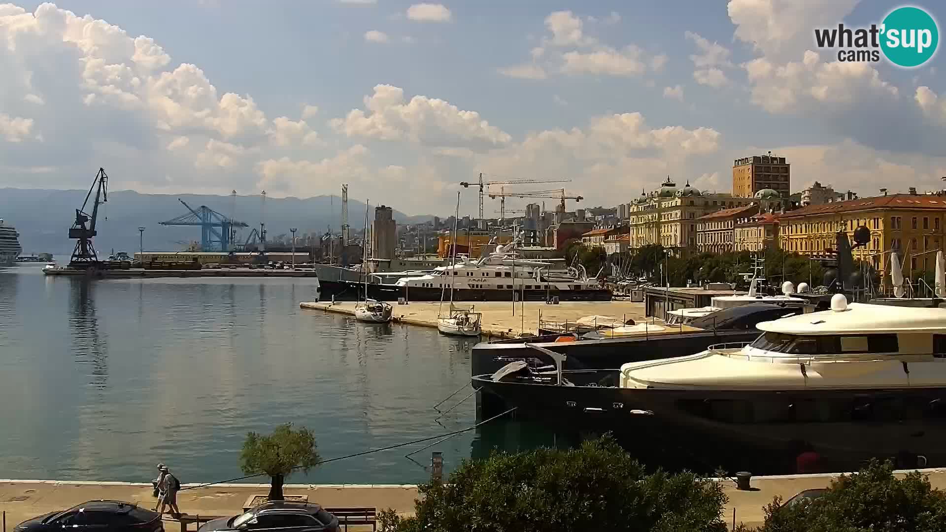 La Riva et Marina à Rijeka – Live Webcam Croatie