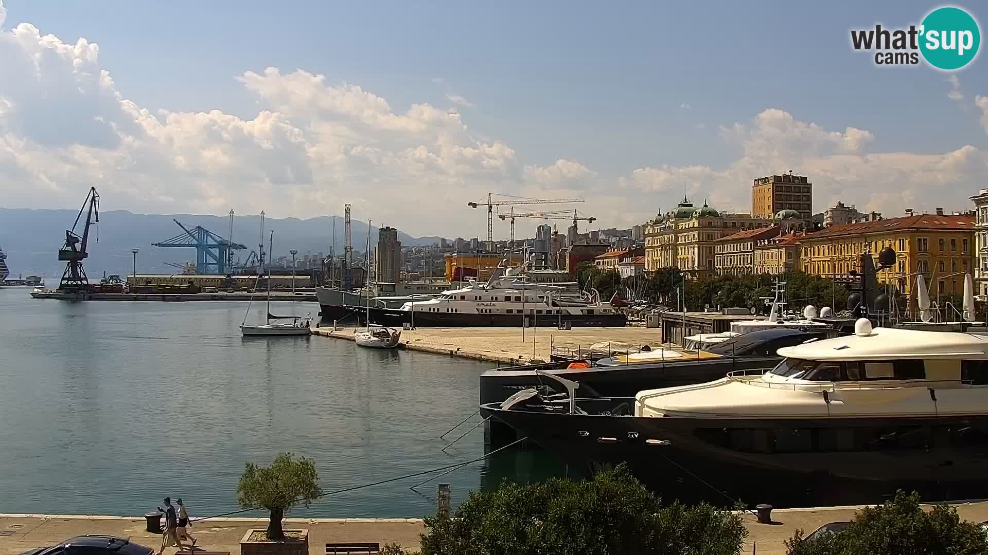 Die Riva und Marina in Rijeka – Live Webcam Kroatien
