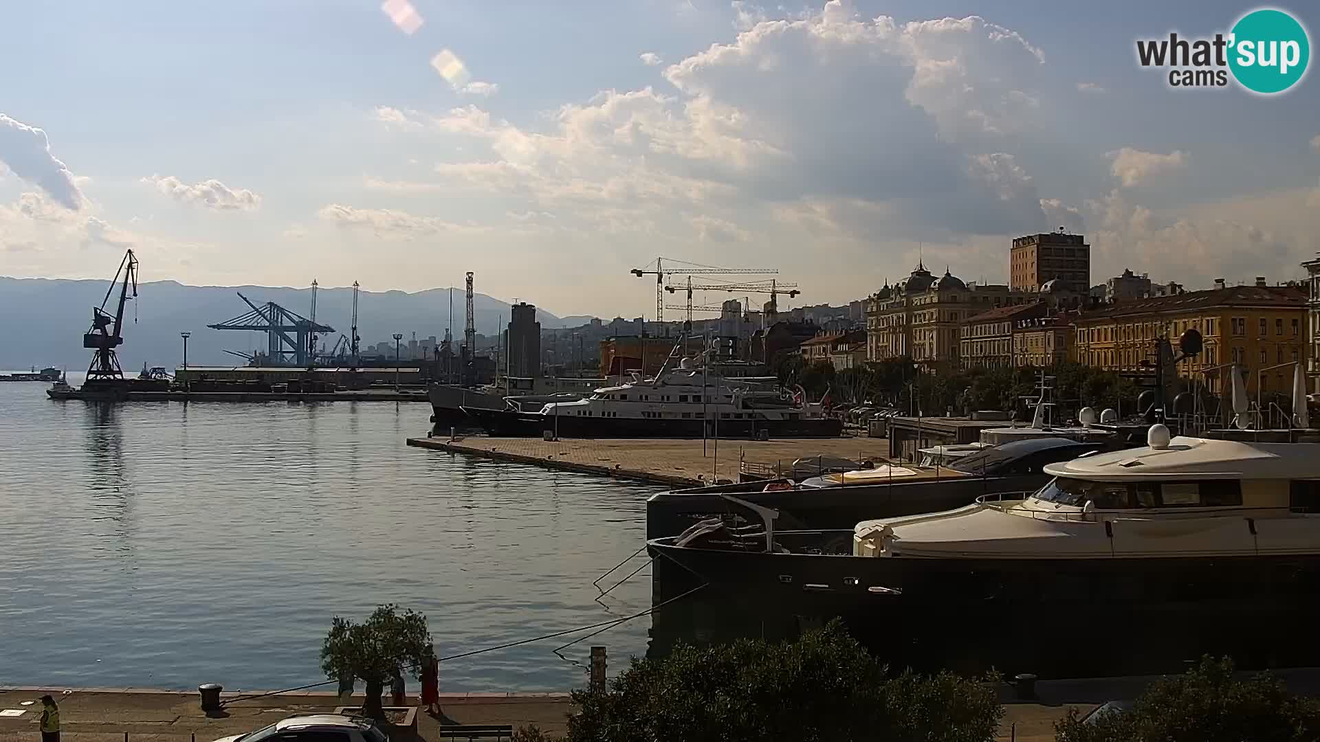 Die Riva und Marina in Rijeka – Live Webcam Kroatien