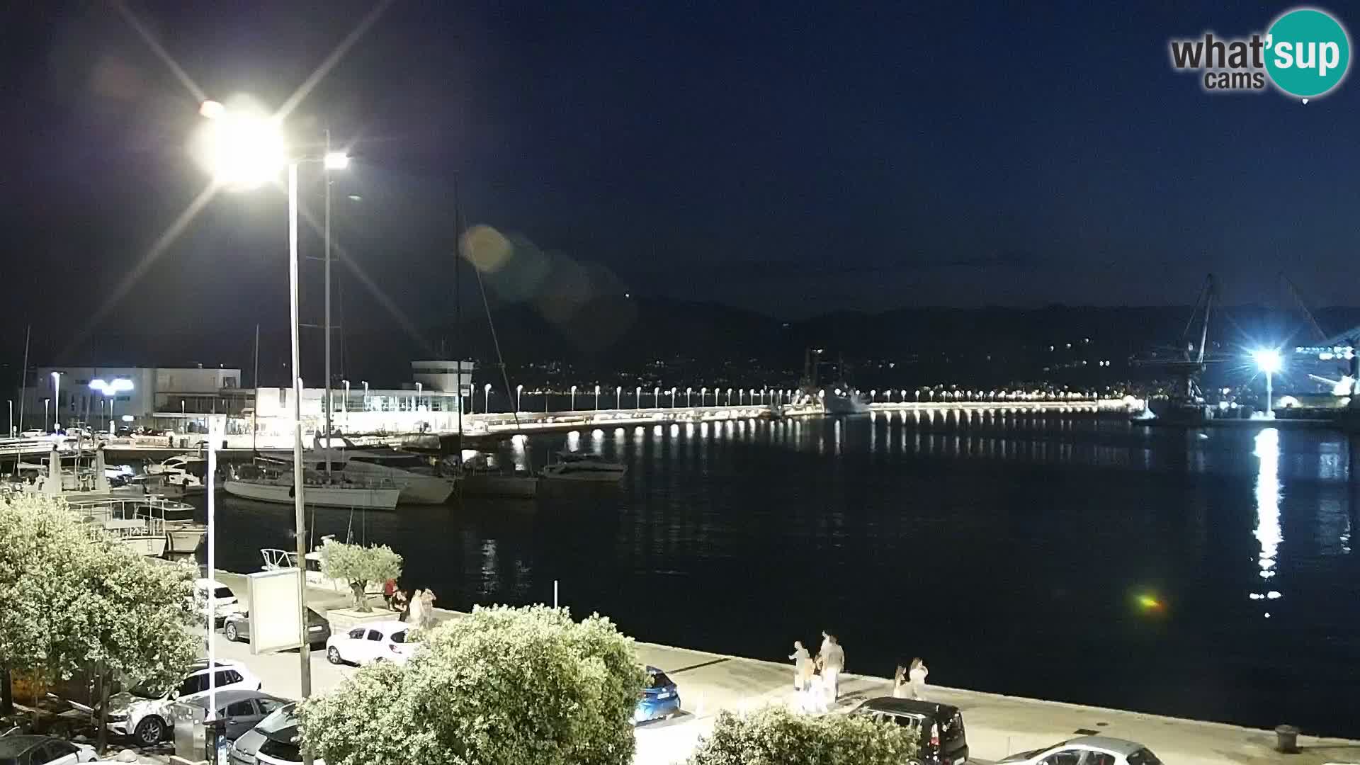 La Riva et Marina à Rijeka – Live Webcam Croatie