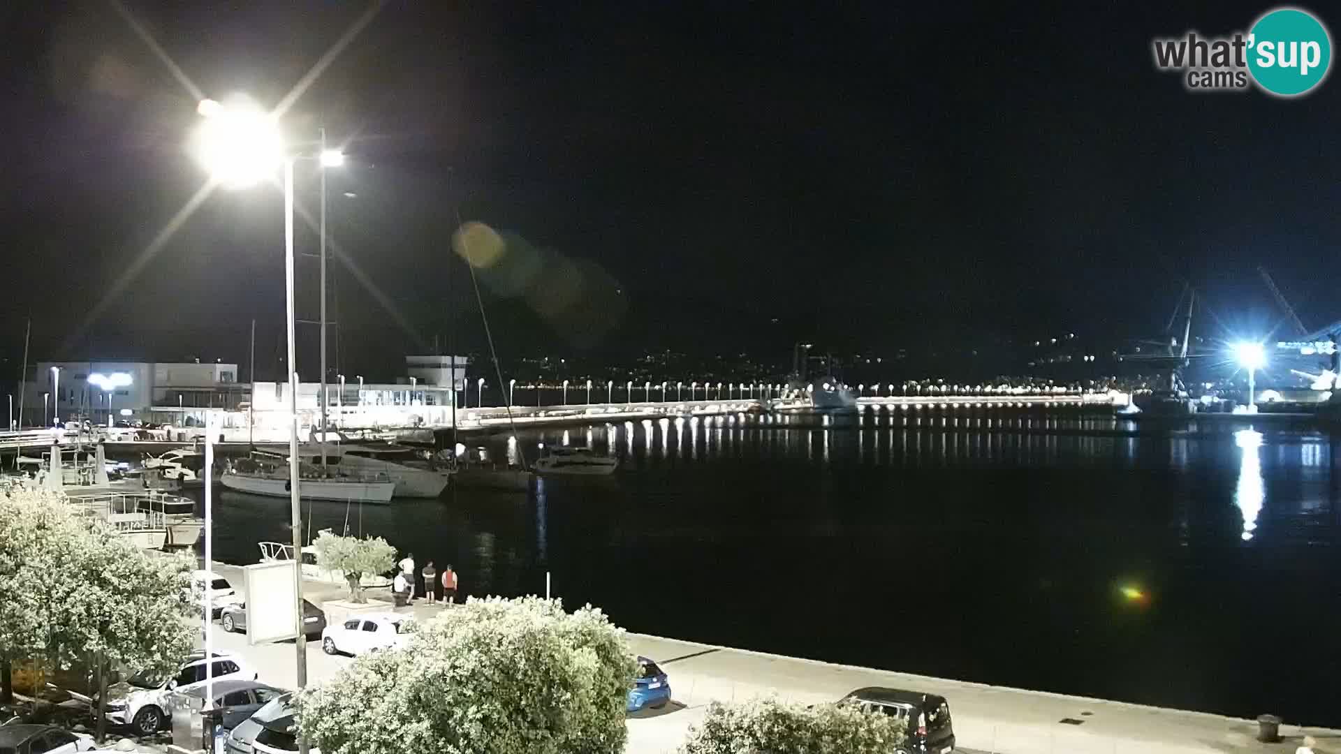 La Riva et Marina à Rijeka – Live Webcam Croatie