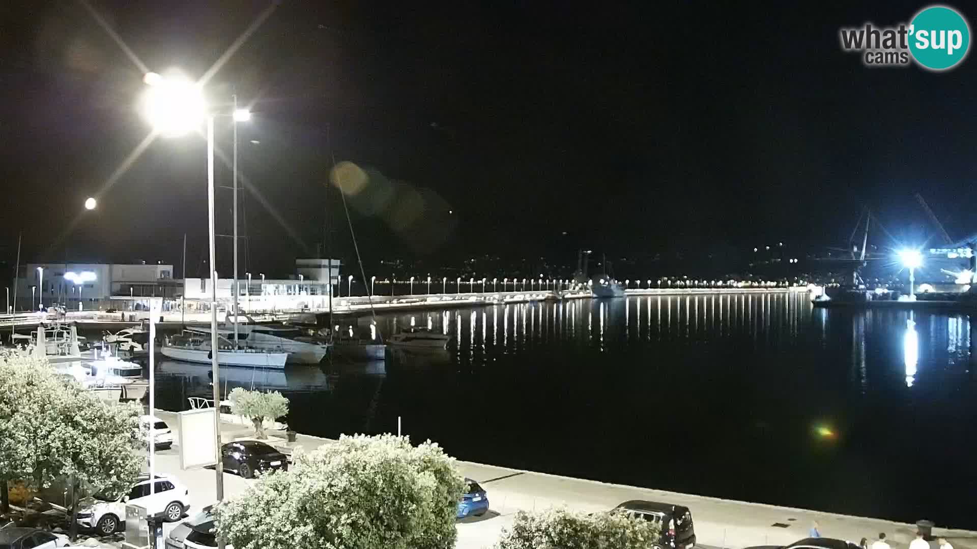 La Riva et Marina à Rijeka – Live Webcam Croatie