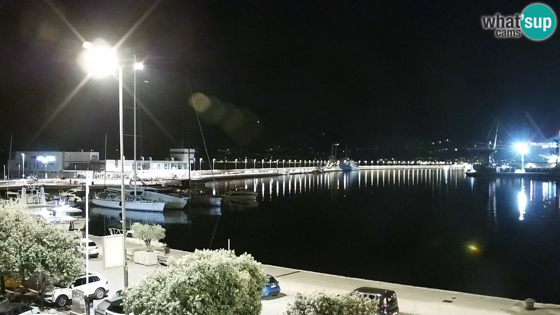 Die Riva und Marina in Rijeka – Live Webcam Kroatien