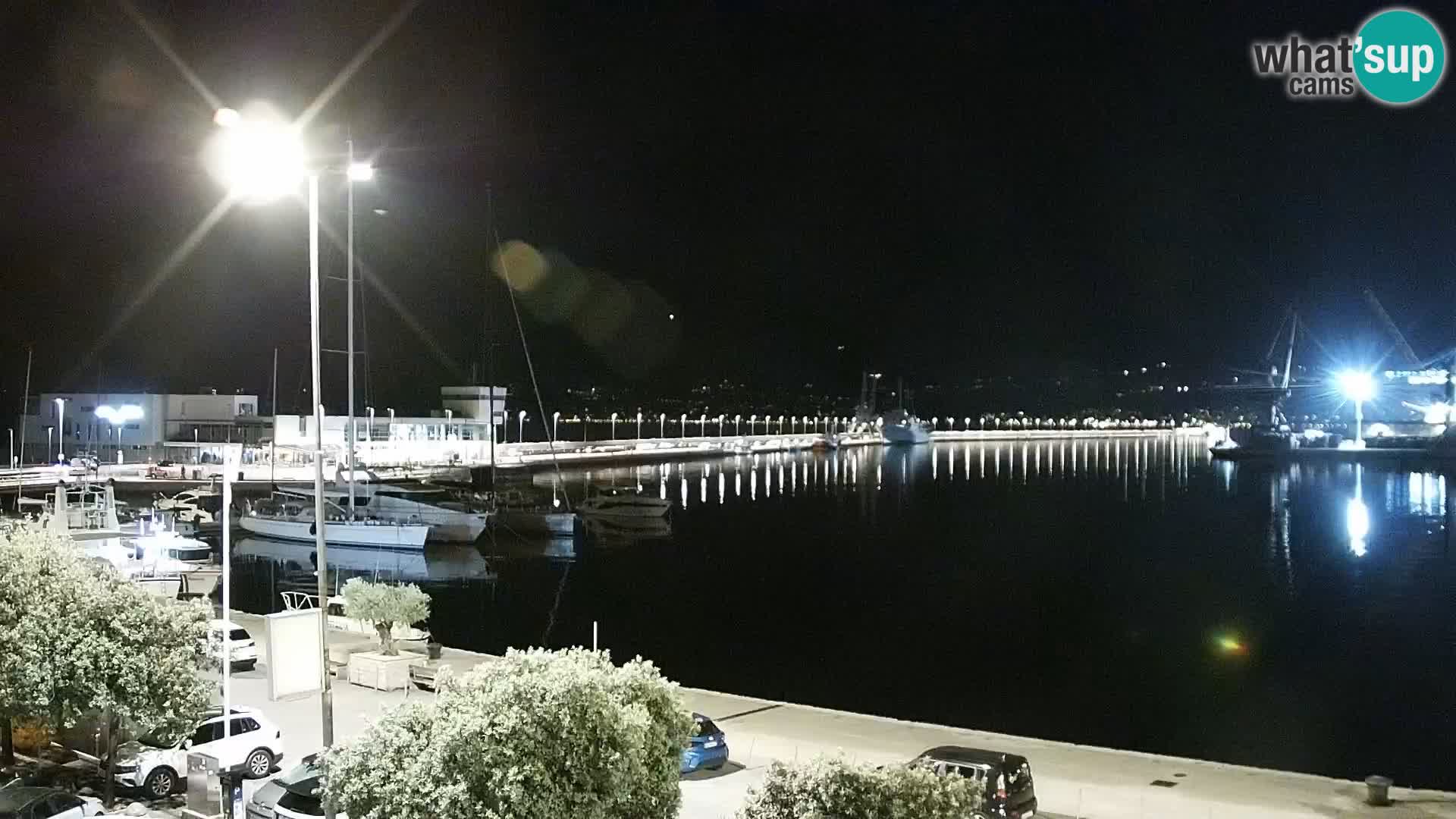 La Riva y Marina en Rijeka – Webcam en vivo Croacia
