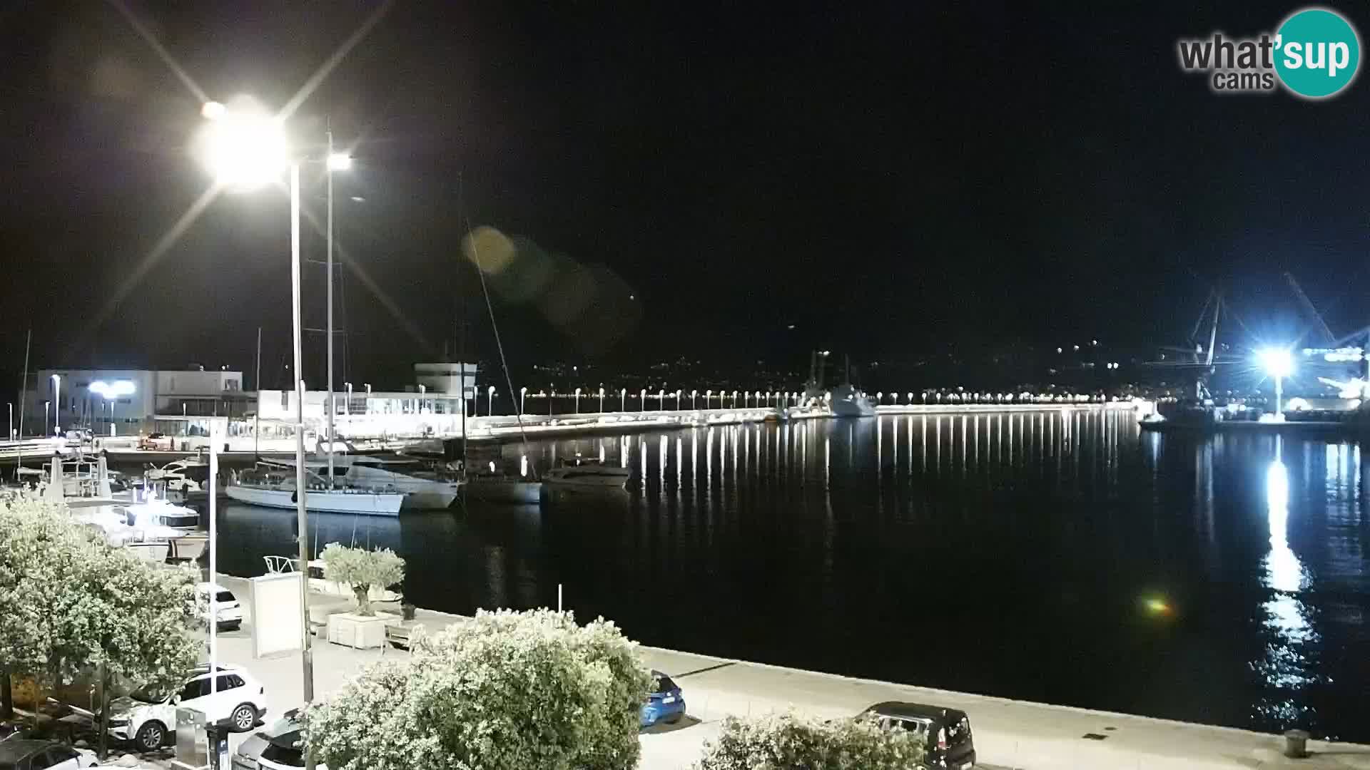 La Riva et Marina à Rijeka – Live Webcam Croatie