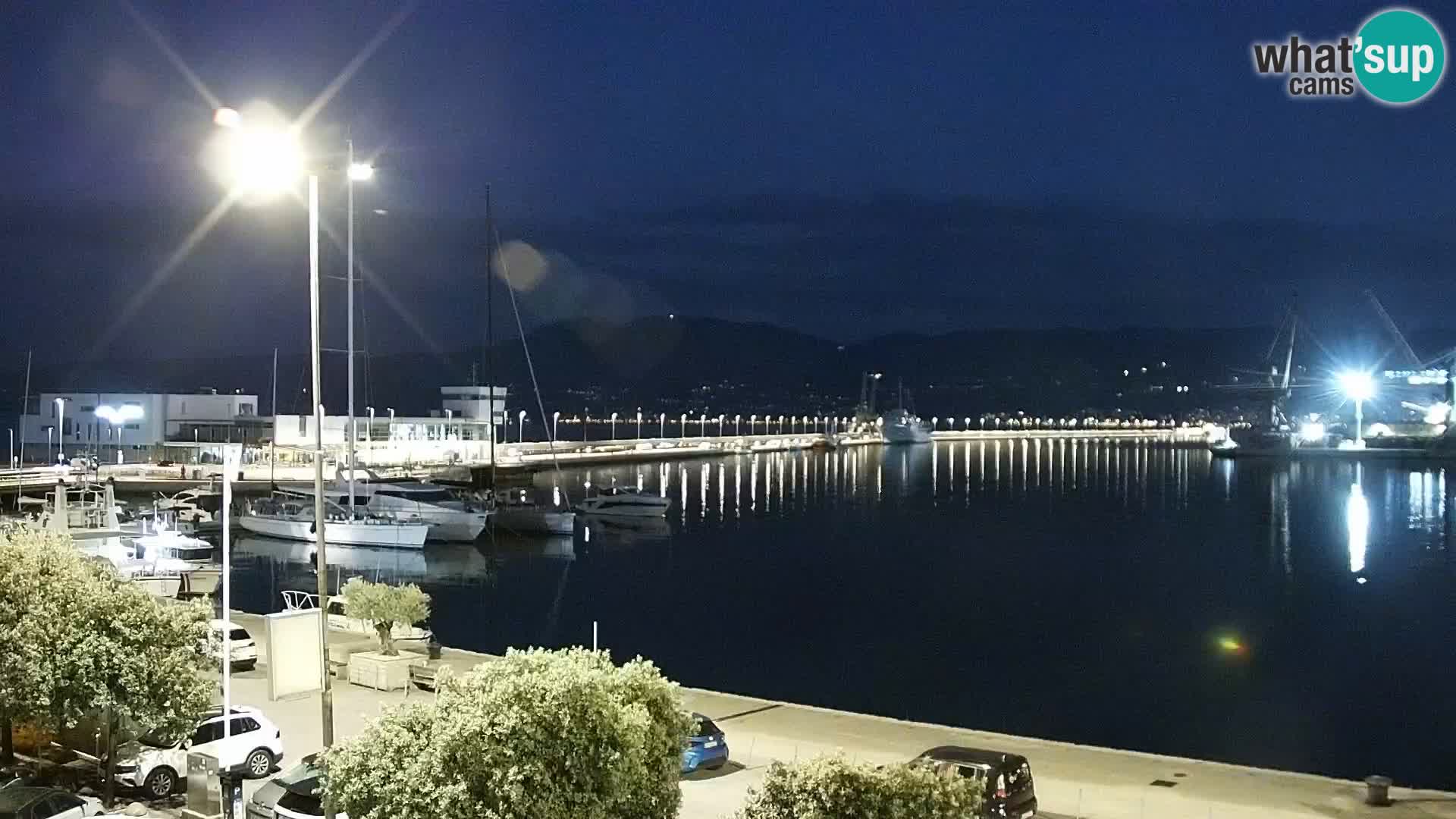La Riva e la Marina a Rijeka (Fiume) – Live Webcam Croazia