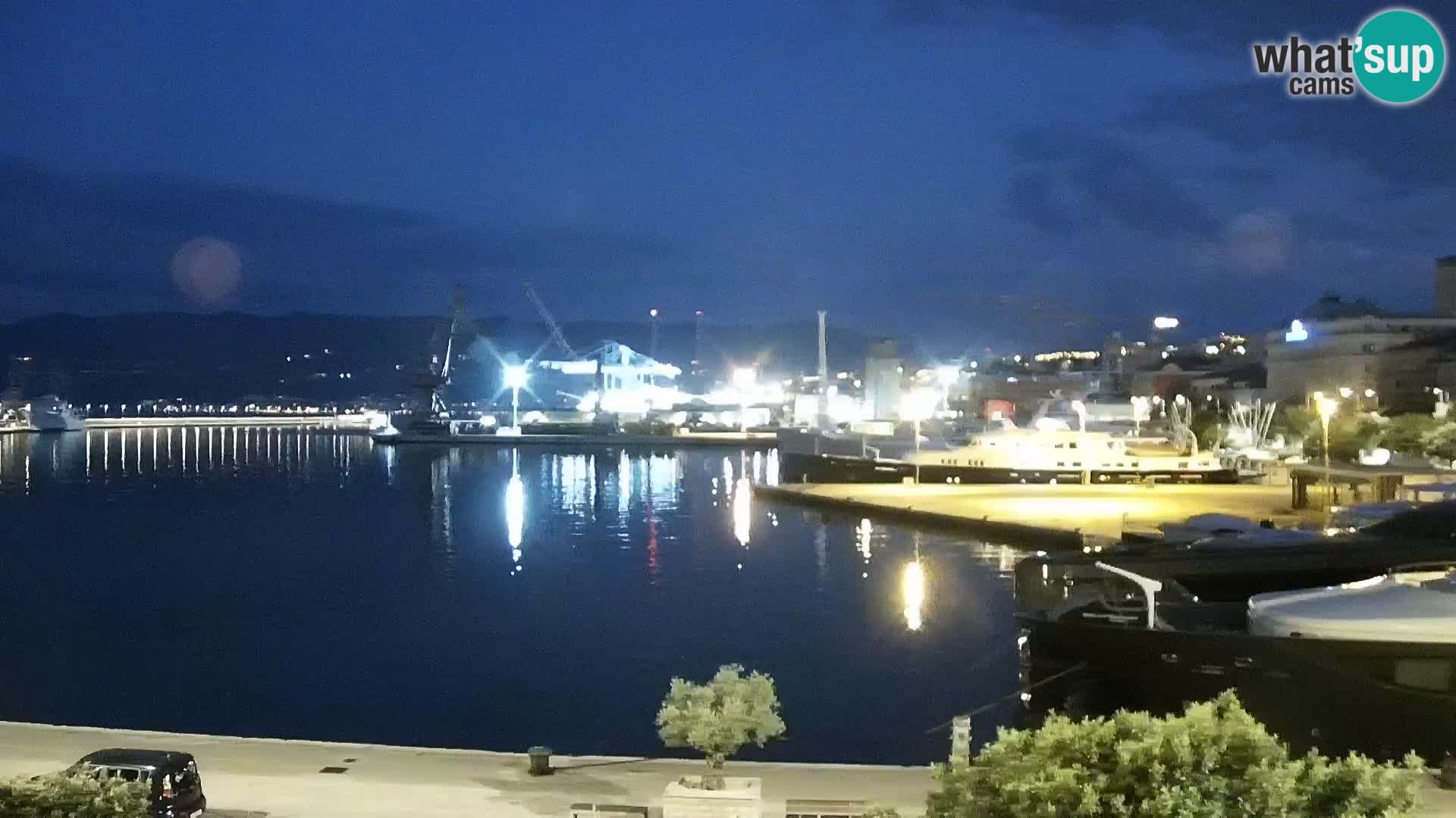 La Riva e la Marina a Rijeka (Fiume) – Live Webcam Croazia