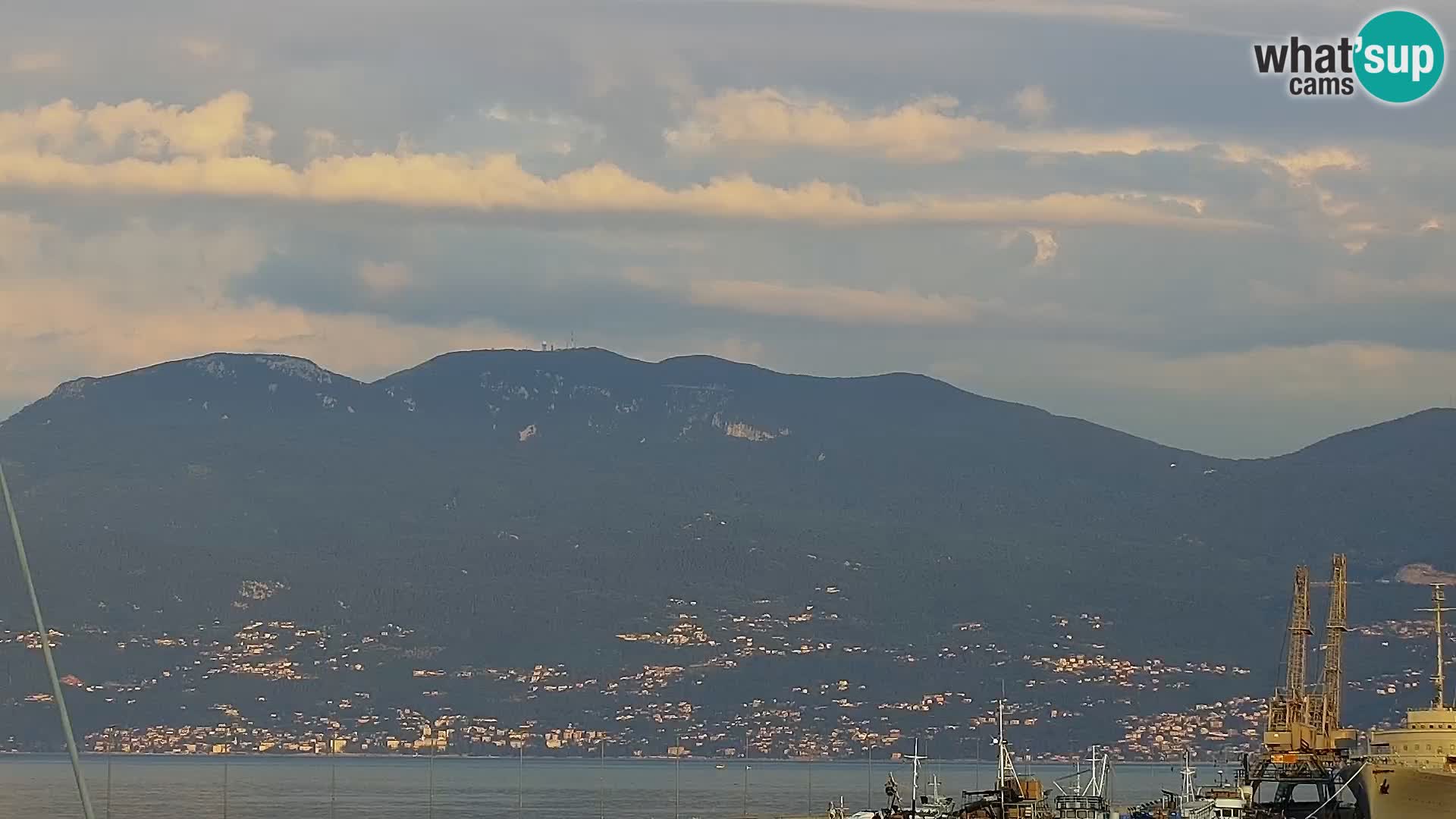 La Riva et Marina à Rijeka – Live Webcam Croatie
