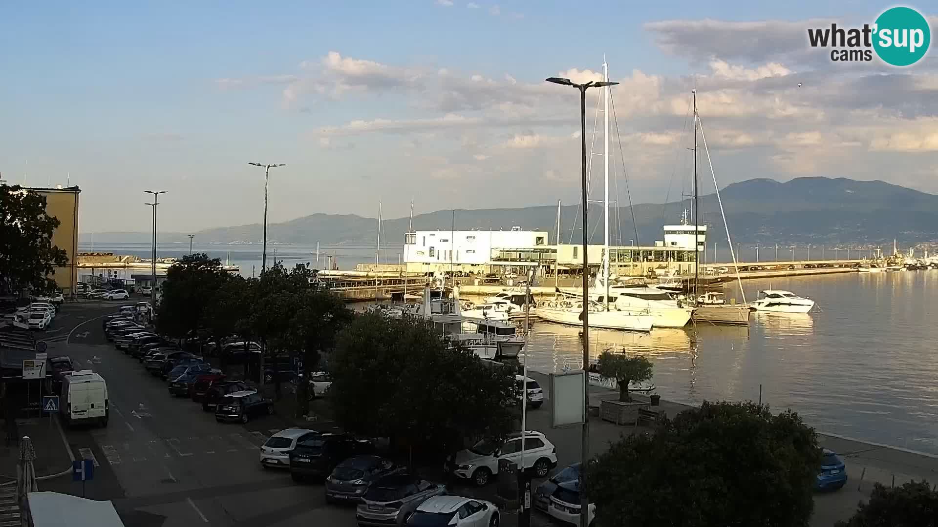 Die Riva und Marina in Rijeka – Live Webcam Kroatien
