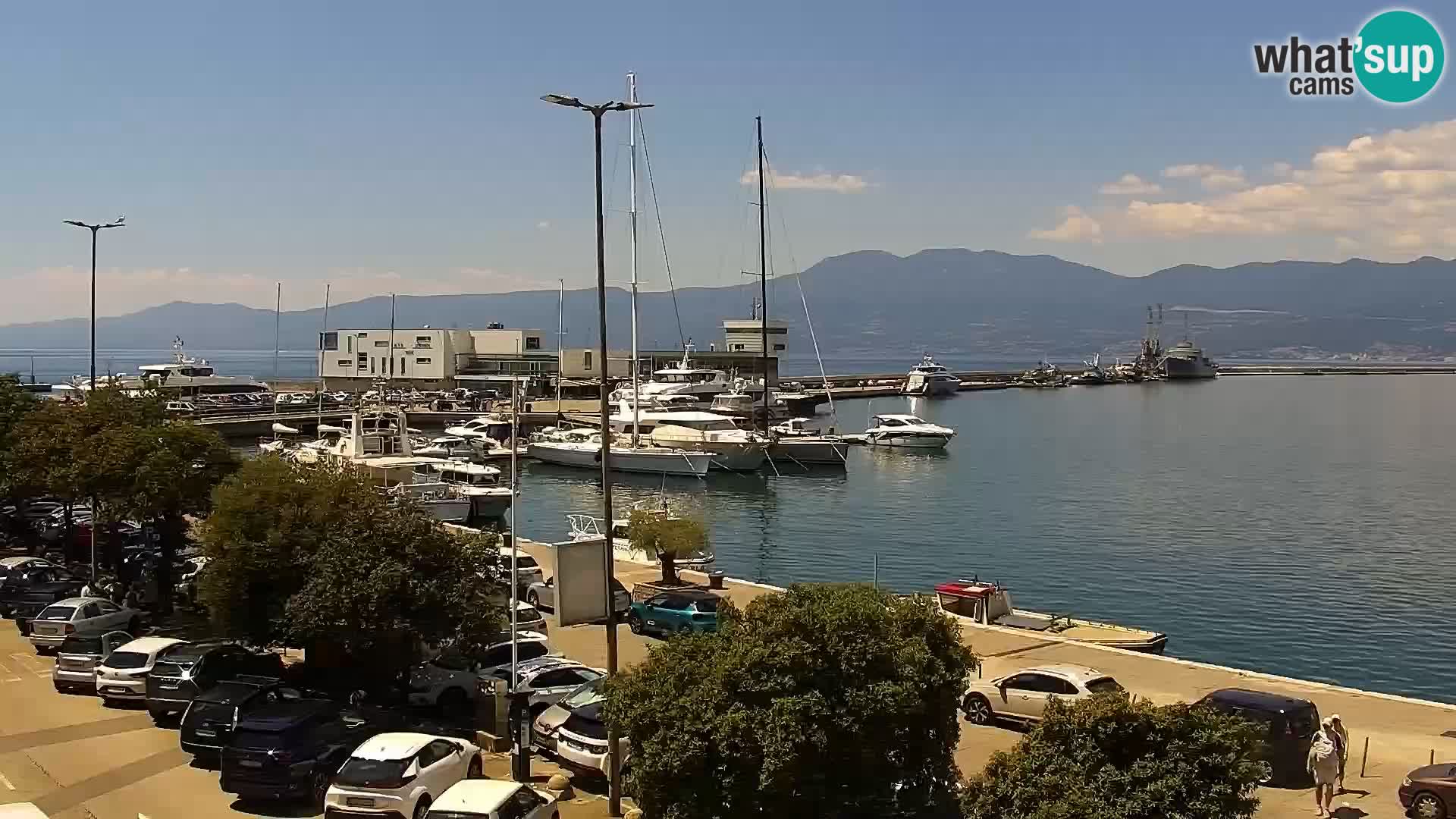 La Riva et Marina à Rijeka – Live Webcam Croatie