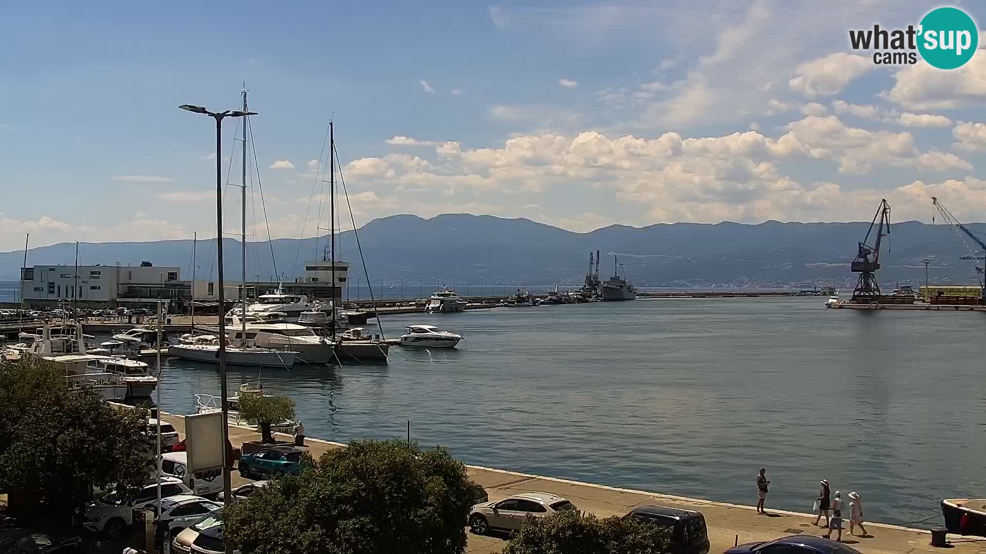 La Riva e la Marina a Rijeka (Fiume) – Live Webcam Croazia