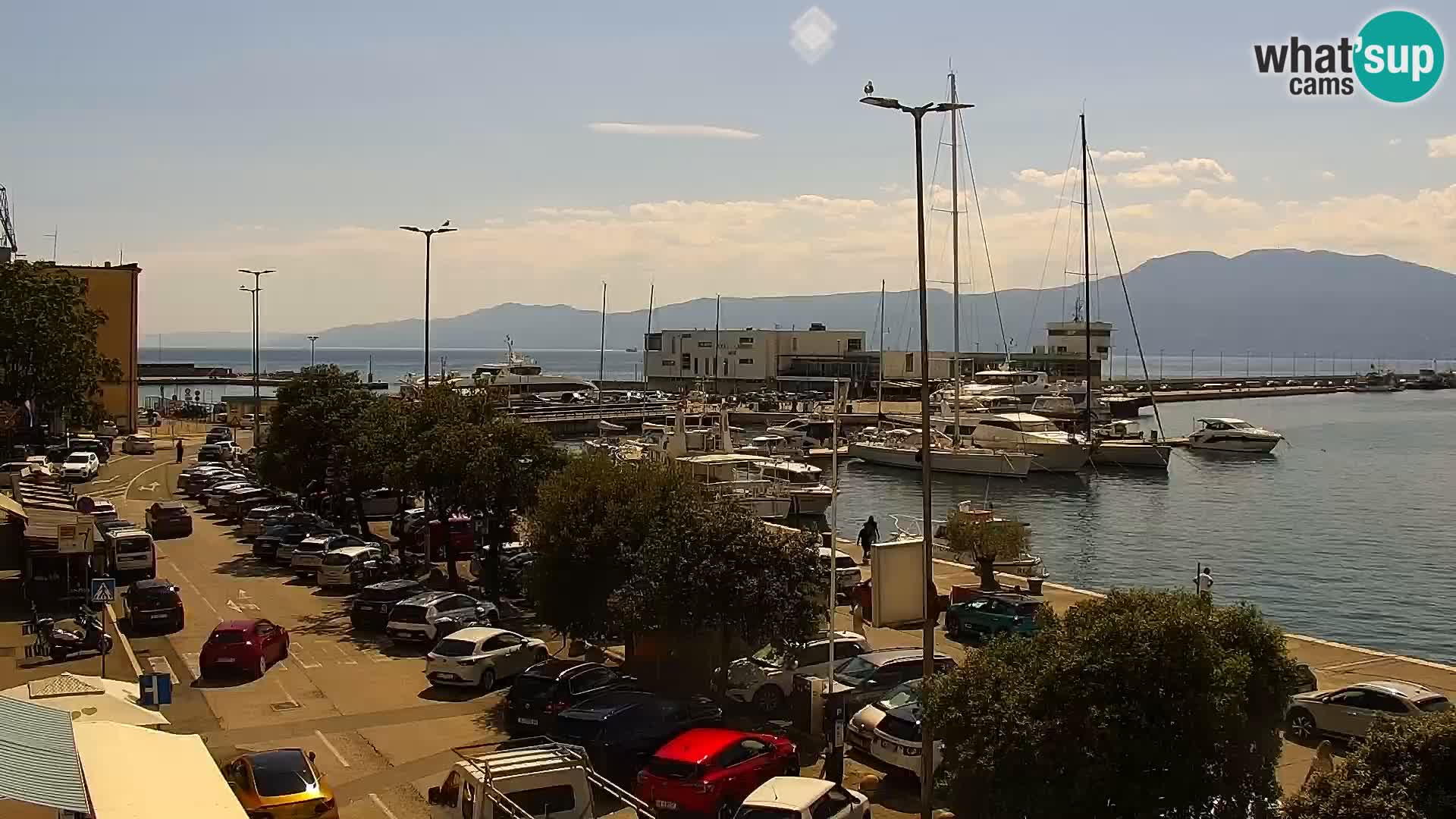 Die Riva und Marina in Rijeka – Live Webcam Kroatien