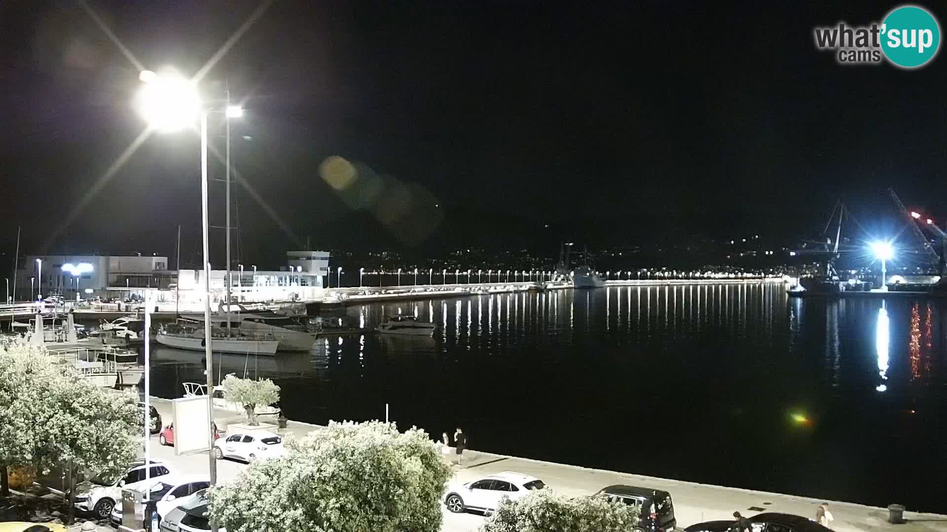 Die Riva und Marina in Rijeka – Live Webcam Kroatien