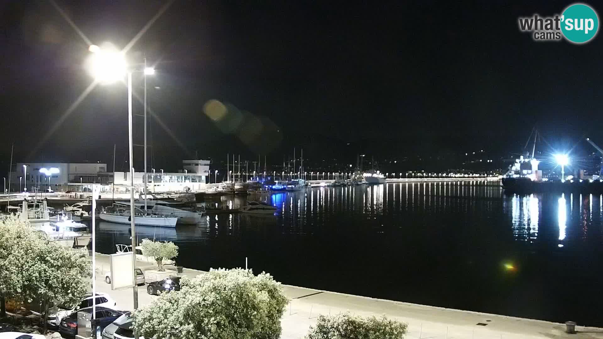 La Riva et Marina à Rijeka – Live Webcam Croatie