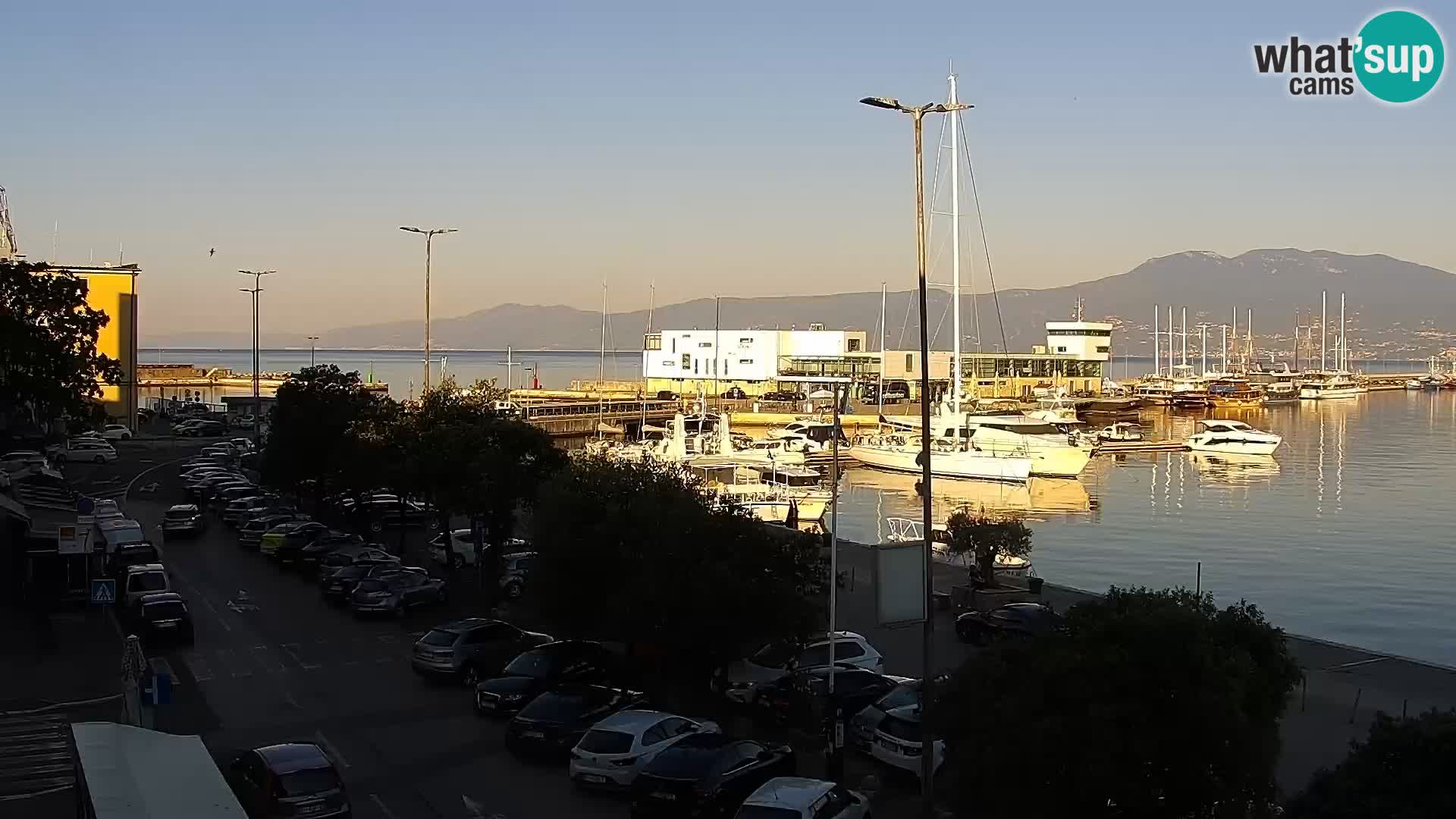 Riva i Marina u Rijeci – Web kamera uživo u Hrvatskoj