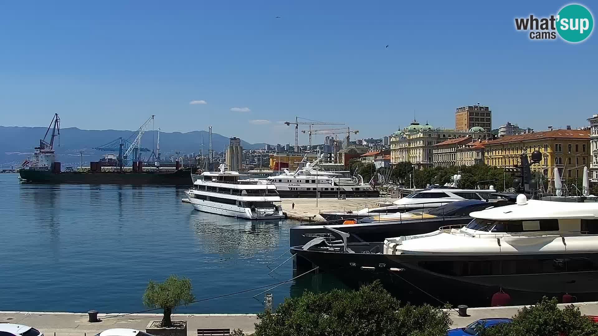 La Riva e la Marina a Rijeka (Fiume) – Live Webcam Croazia