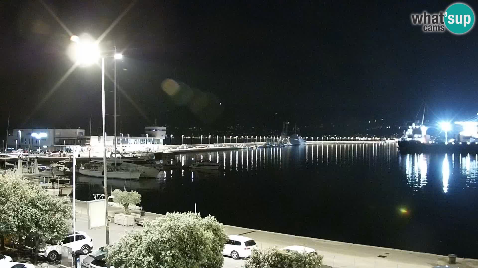 La Riva et Marina à Rijeka – Live Webcam Croatie