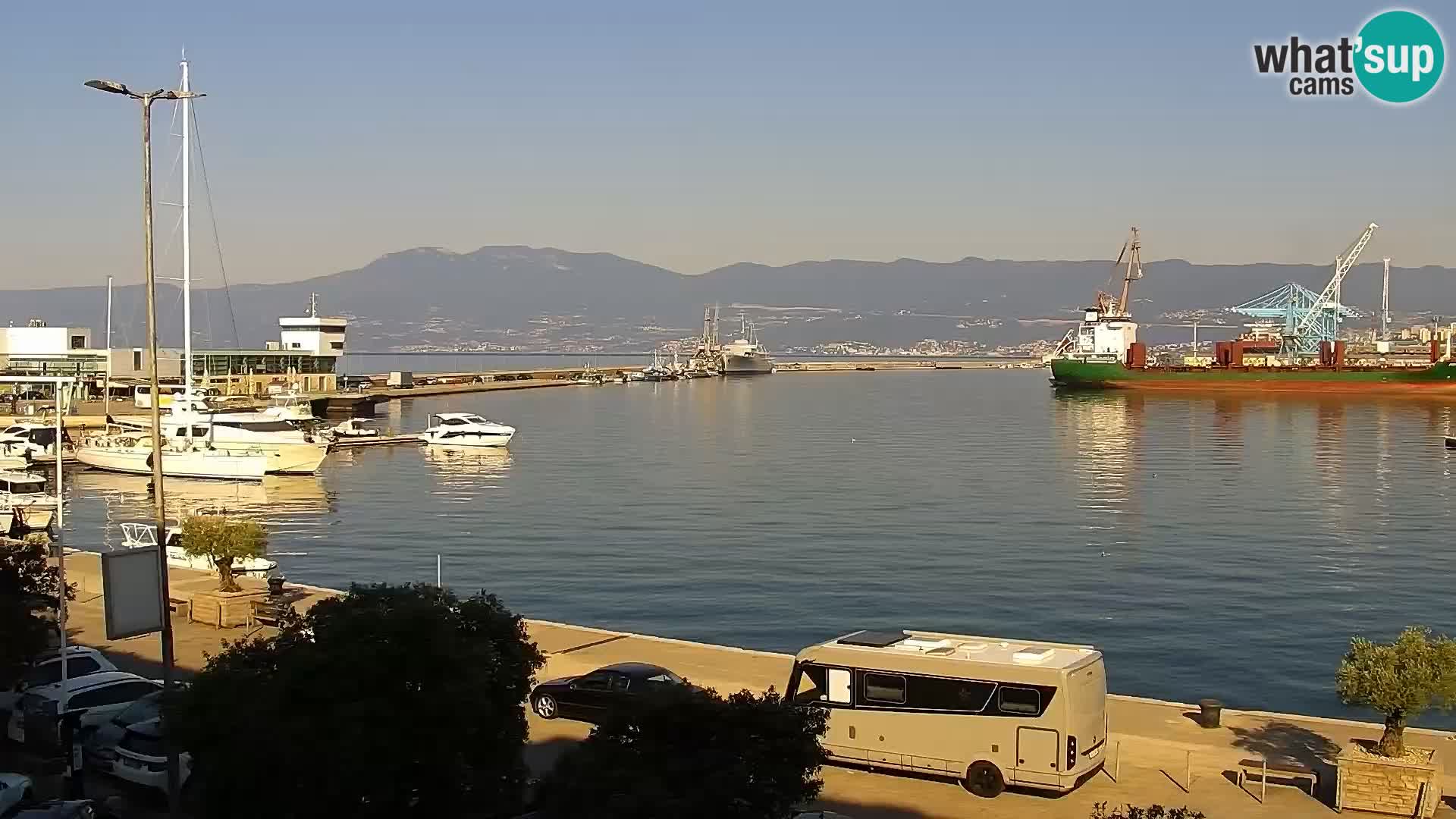 La Riva et Marina à Rijeka – Live Webcam Croatie