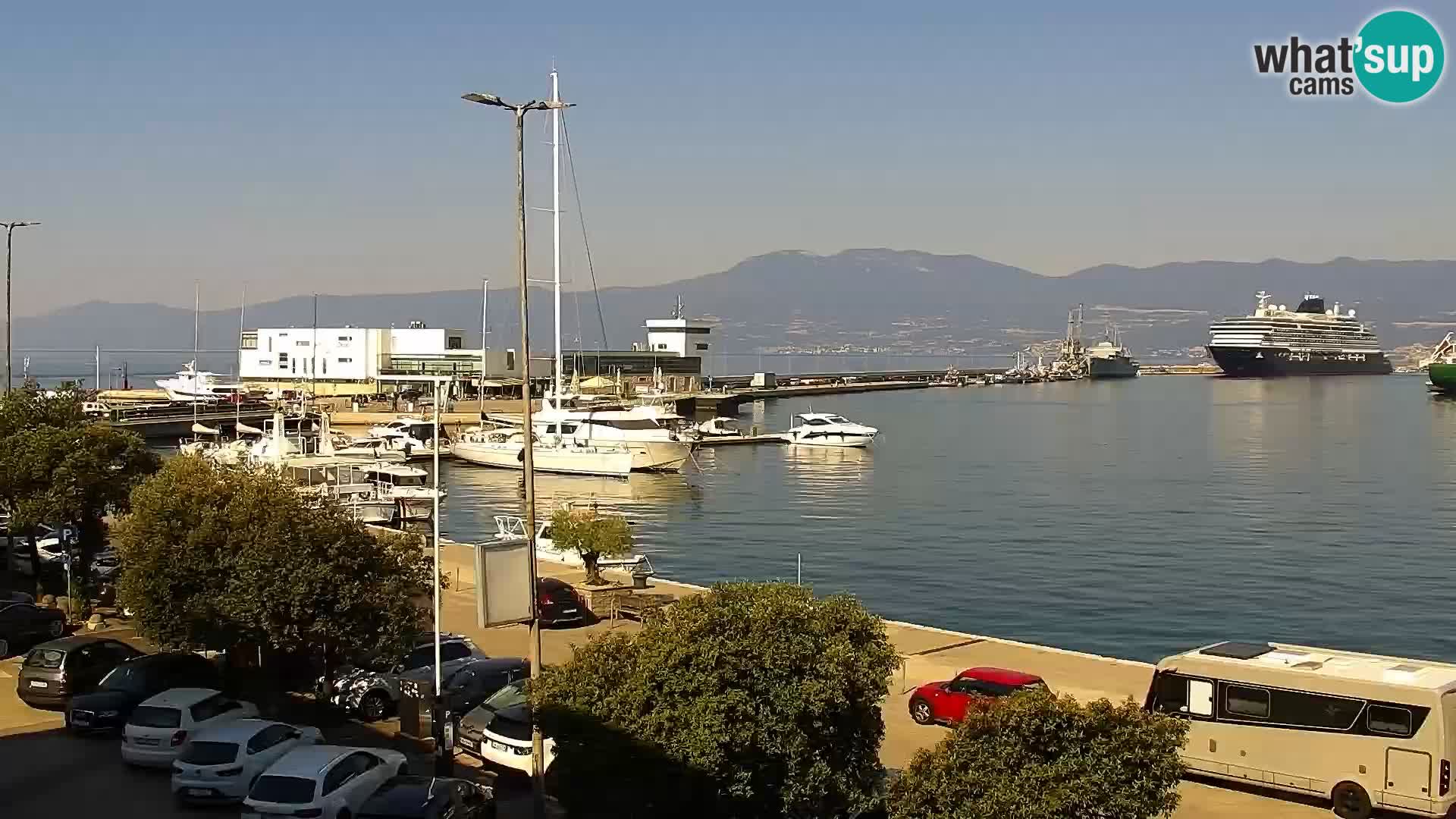 La Riva et Marina à Rijeka – Live Webcam Croatie