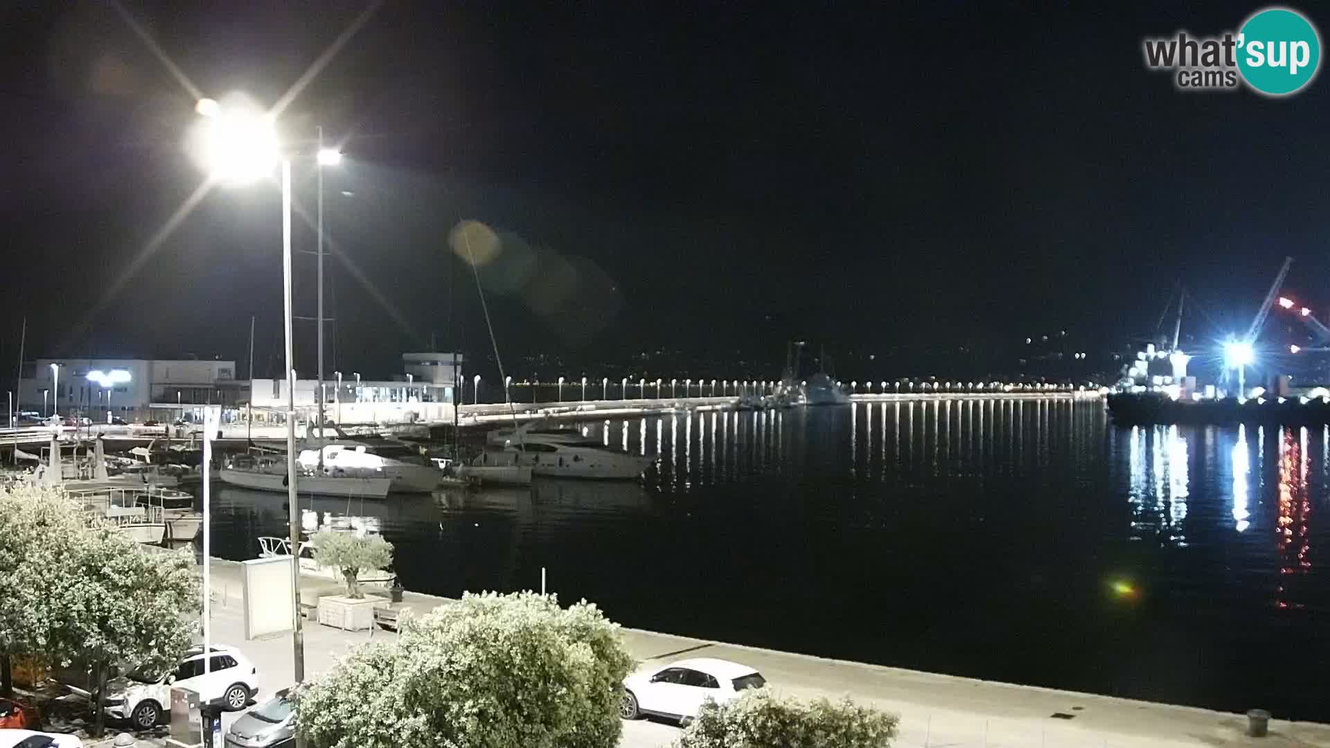 The Riva and Marina in Rijeka  – Live Webcam Croatia