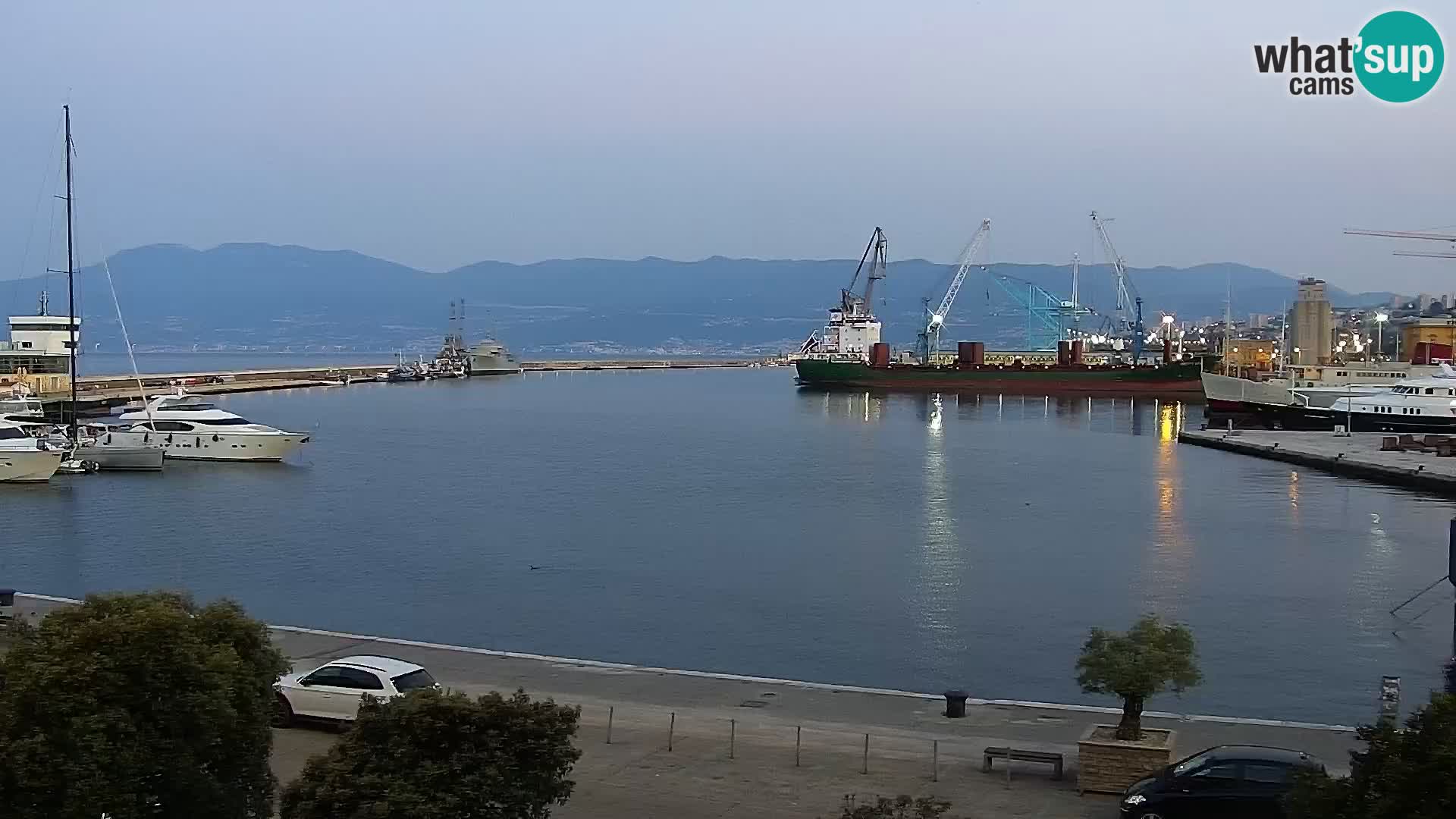 La Riva e la Marina a Rijeka (Fiume) – Live Webcam Croazia