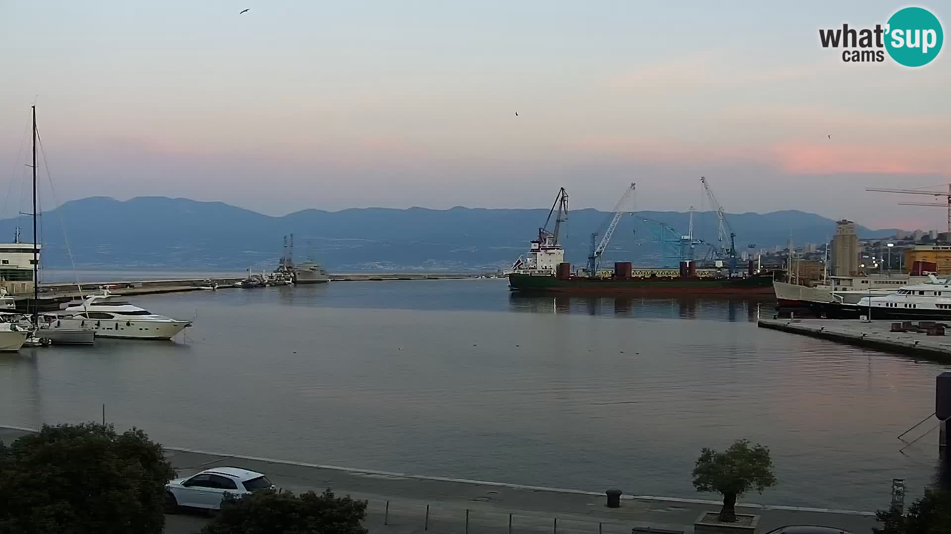 Die Riva und Marina in Rijeka – Live Webcam Kroatien
