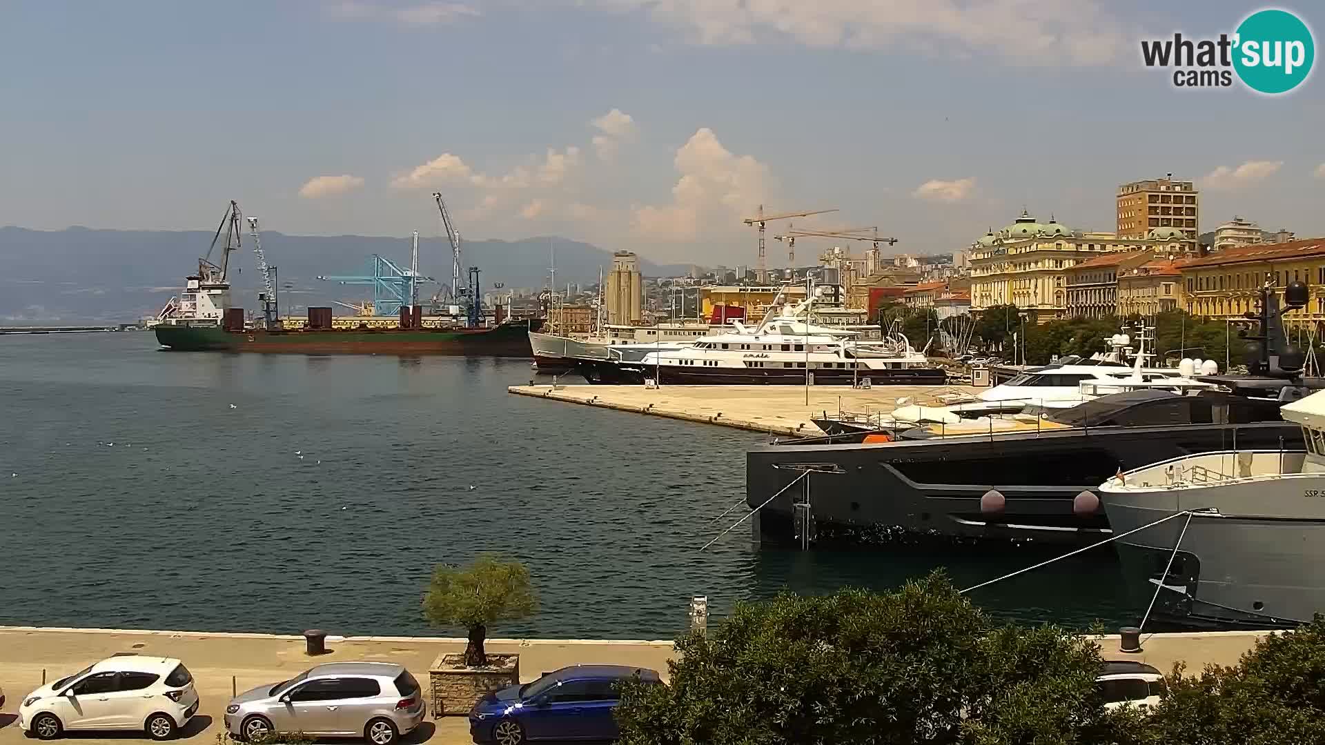 Riva i Marina u Rijeci – Web kamera uživo u Hrvatskoj